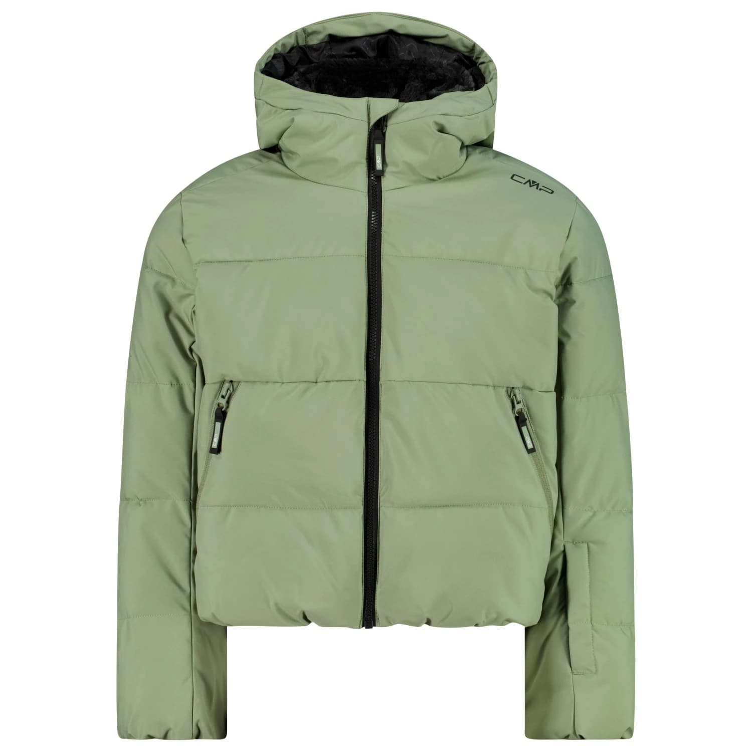 Ски яке CMP Girl's Jacket Fix Hood 36W0705 Synthetic jacket - Green Tea