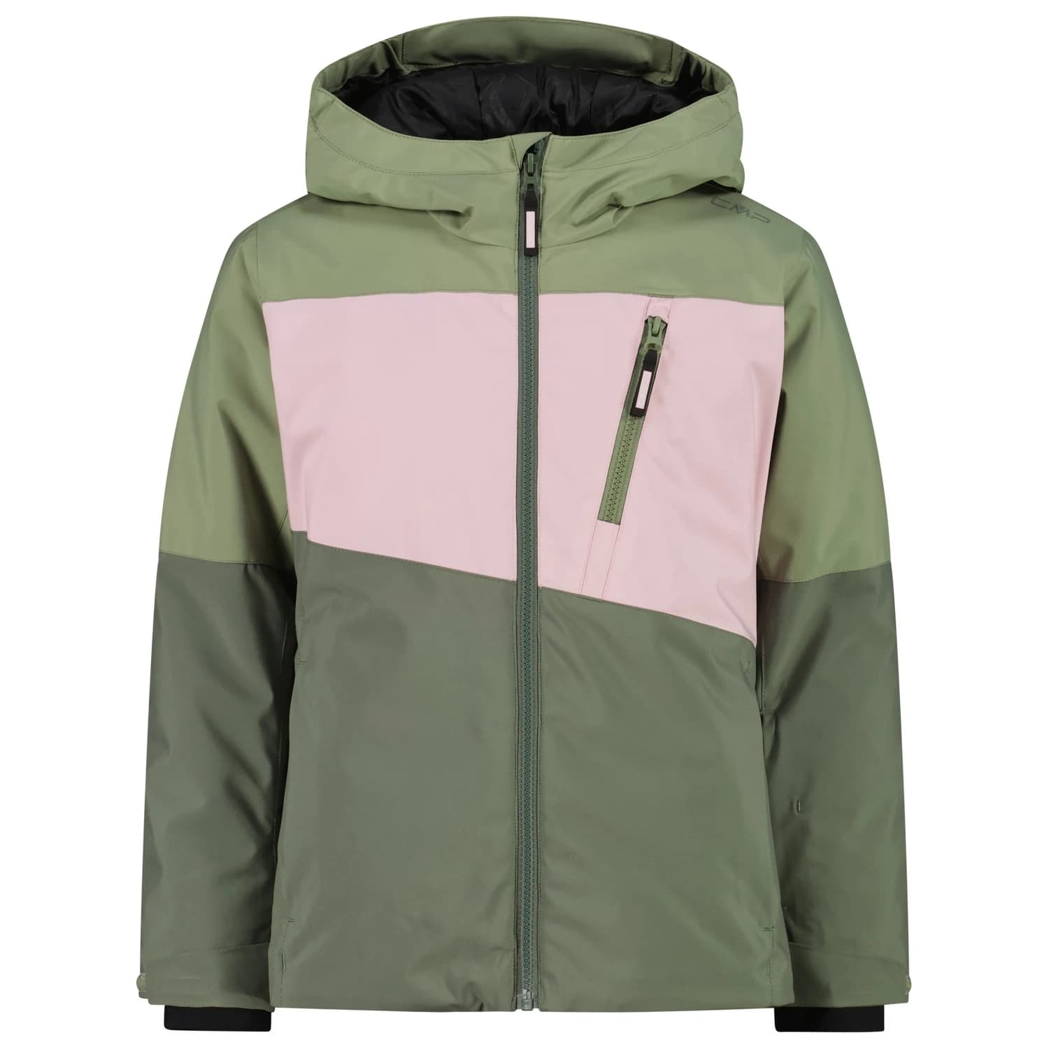 Ски яке CMP Girl's Jacket Fix Hood 36W0765 Ski jacket - Green Tea