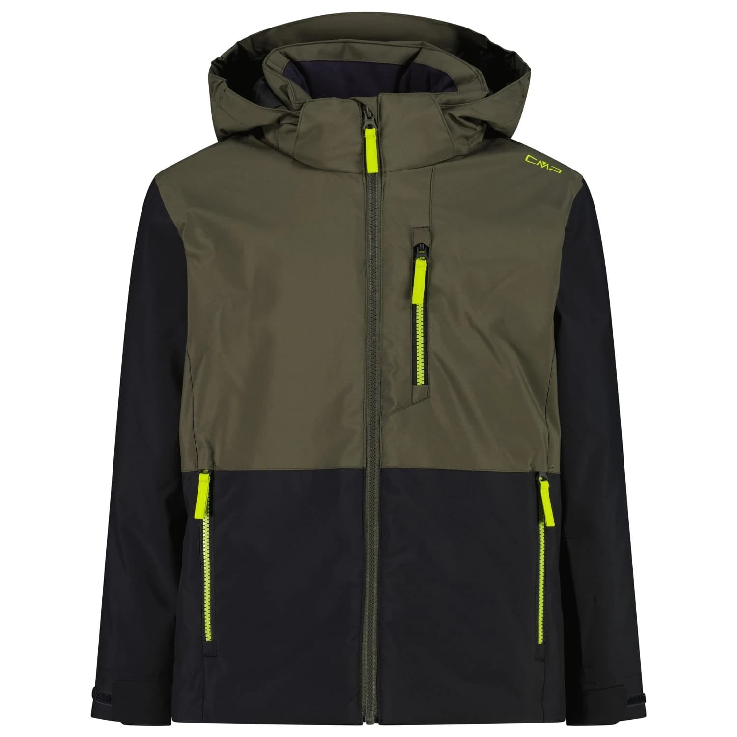 Детско ски яке CMP Kid's Jacket Snaps Hood 36W0754 Ski jacket - Olive