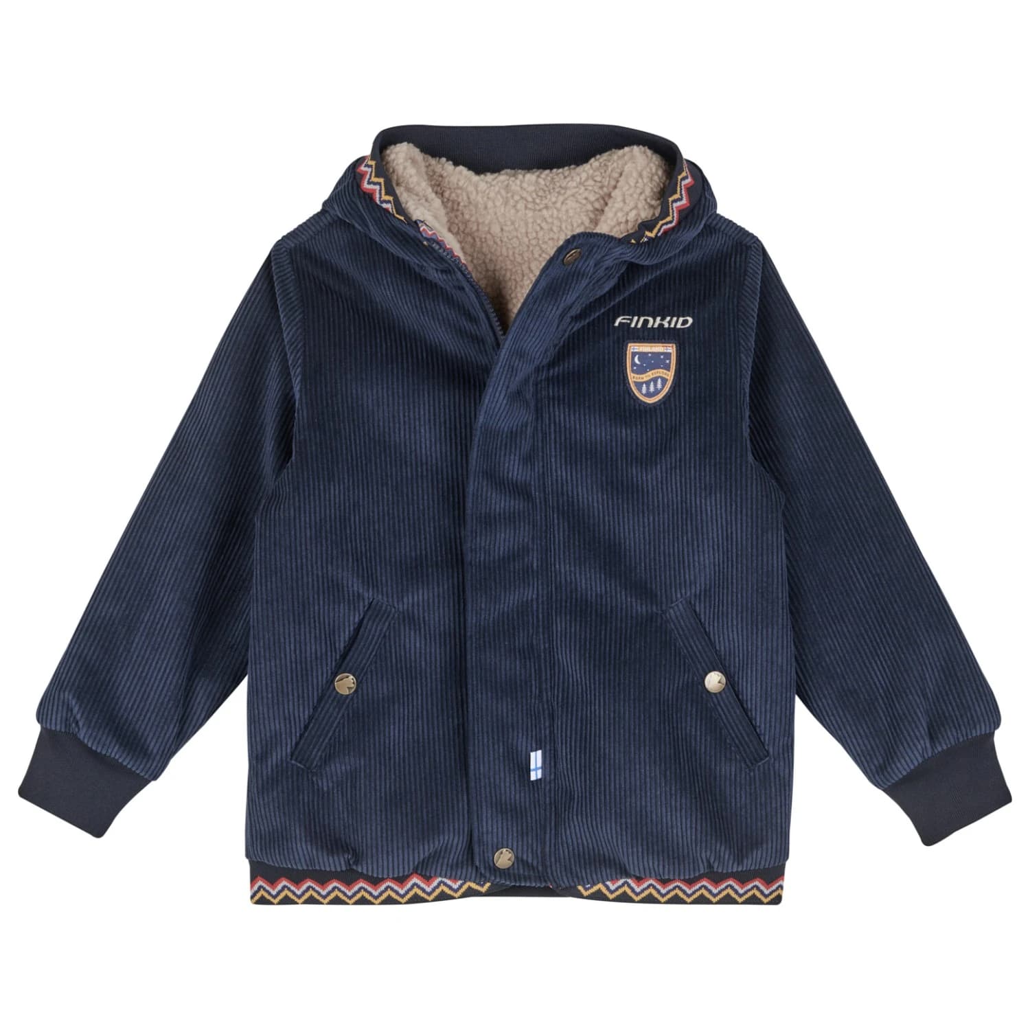Детско ежедневно яке Finkid Kid's Juuri Cord Casual jacket - Navy