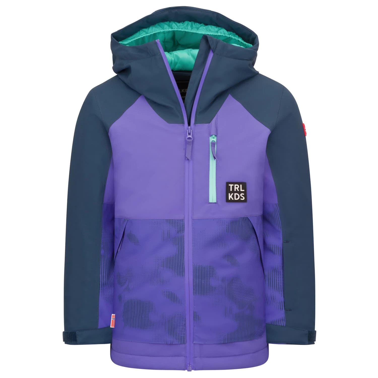 Детско ски яке Trollkids Girl's Lifjell Jacket XT Ski jacket - Wisteria Purple / Mystic Blue