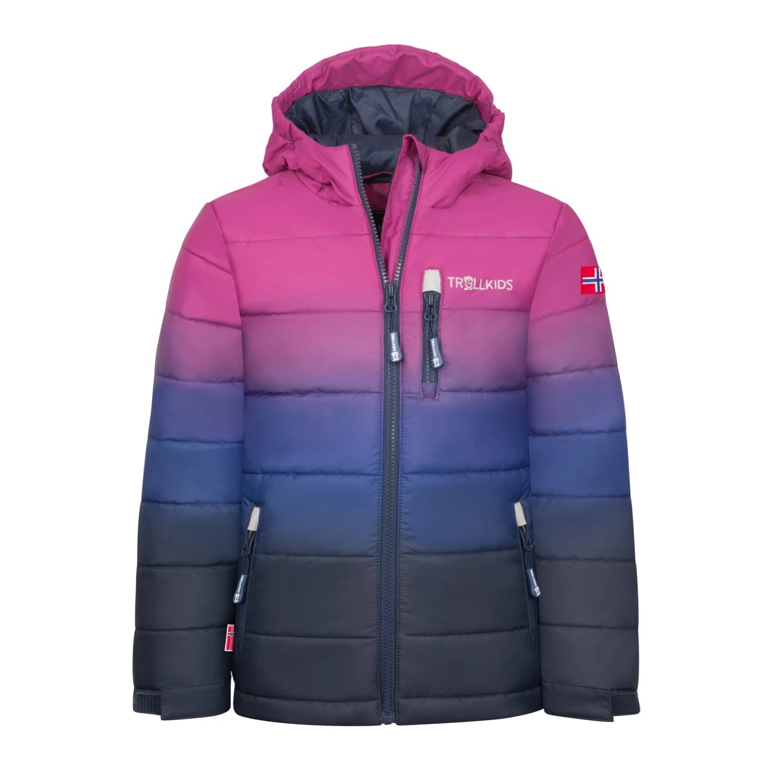 Детско ски яке Trollkids Kid's Hemsedal Snow Jacket Ski jacket - Bright Berry / Navy