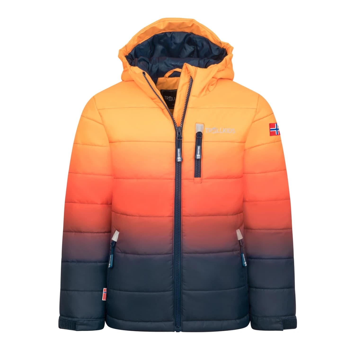 Детско ски яке Trollkids Kid's Hemsedal Snow Jacket Ski jacket - Mango / Navy