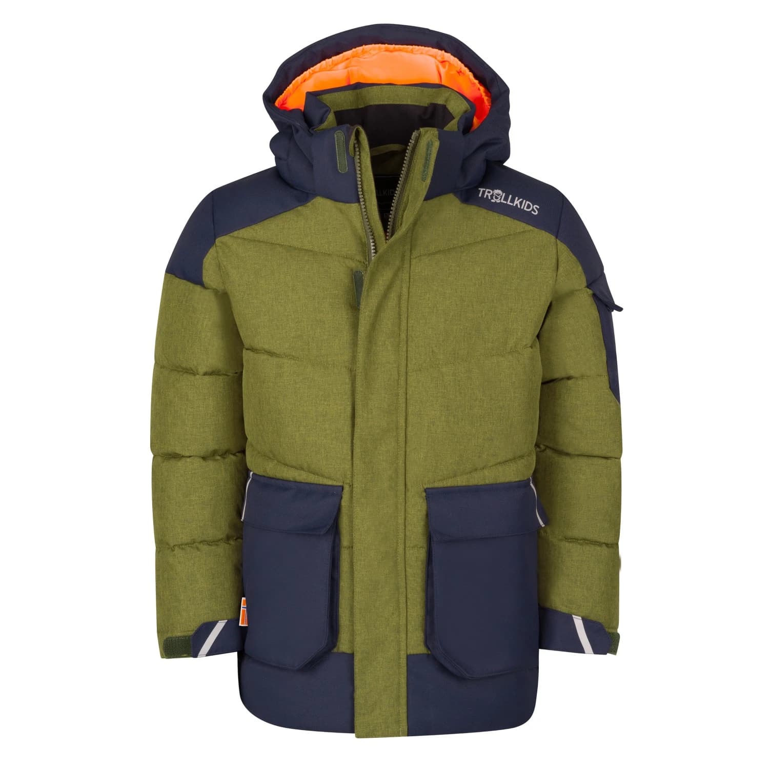 Детско зимно яке Trollkids Kid's Norefjell Jacket XT Winter jacket - Deep Forest / Navy