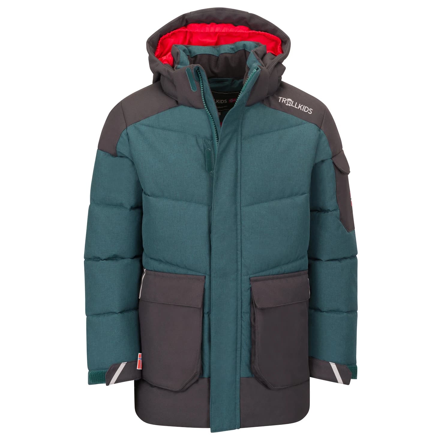 Детско зимно яке Trollkids Kid's Norefjell Jacket XT Winter jacket - Midnight Petrol / Black