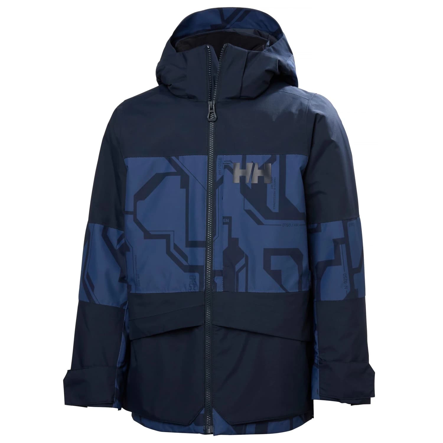 Детско ски яке Helly Hansen Kid's Junior Summit 2.0 Jacket Ski jacket - Dark Blue Aop