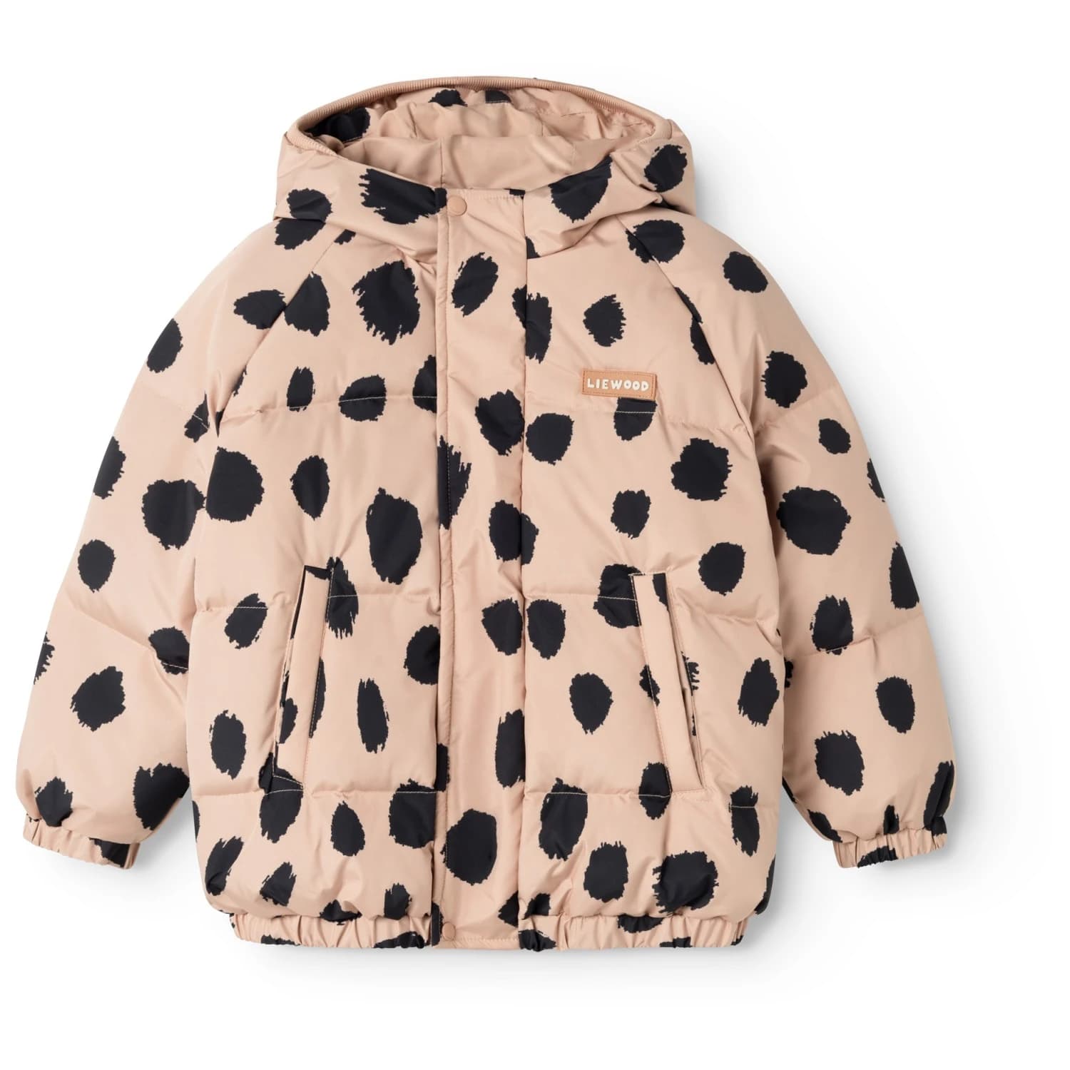 Детско пухено яке LIEWOOD Kid's Adelina Down Down jacket - Mega Leo Spot / Pale Tuscany