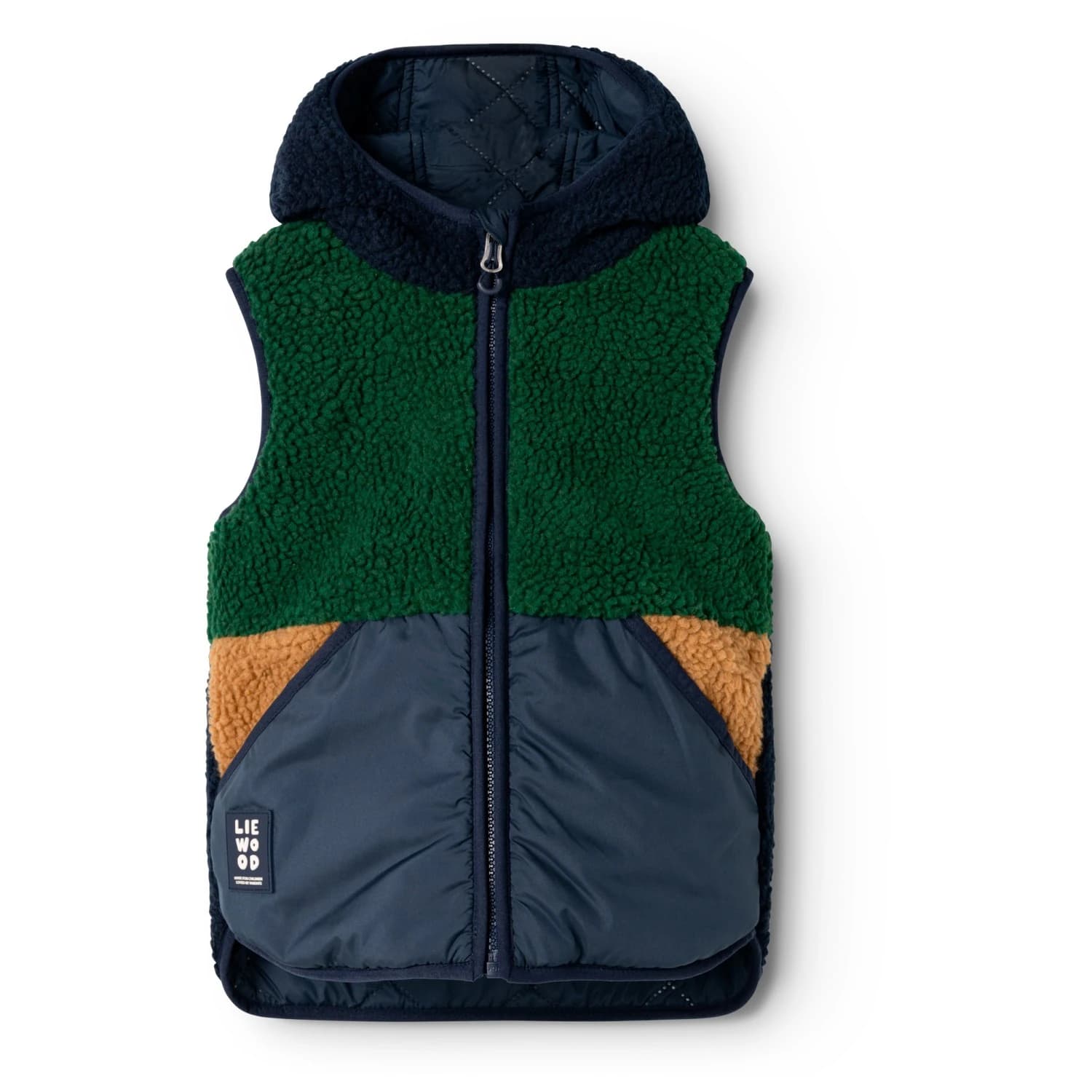 Детски поларен елек LIEWOOD Kid's Diana Reversible Vest Fleece vest - Classic Navy Mix