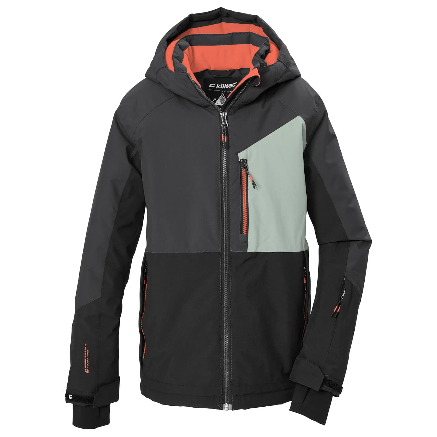 Ски яке killtec Boy's Ksw 206 Ski Jacket - Dunkel Stahl