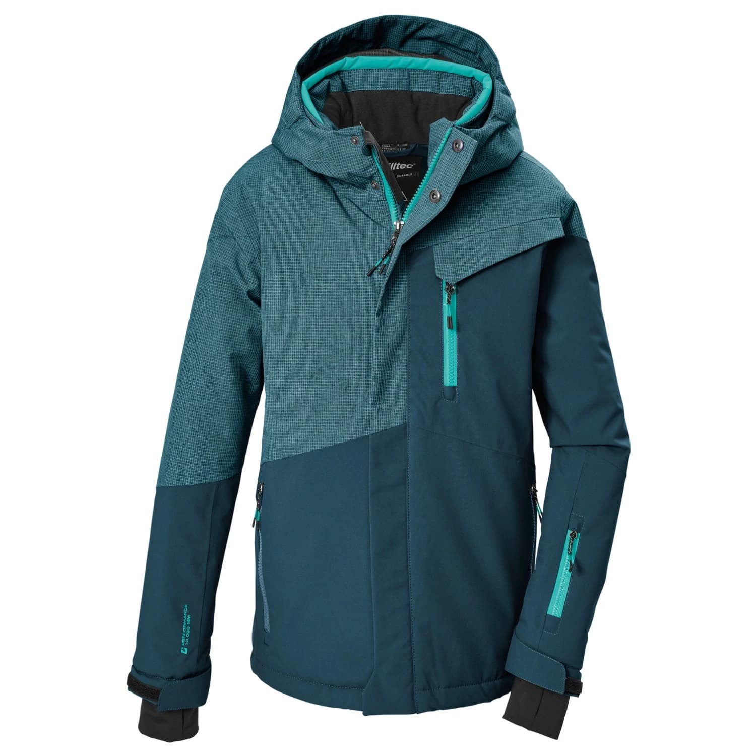 Ски яке killtec Boy's Ksw 211 Ski Jacket - Blaugrün