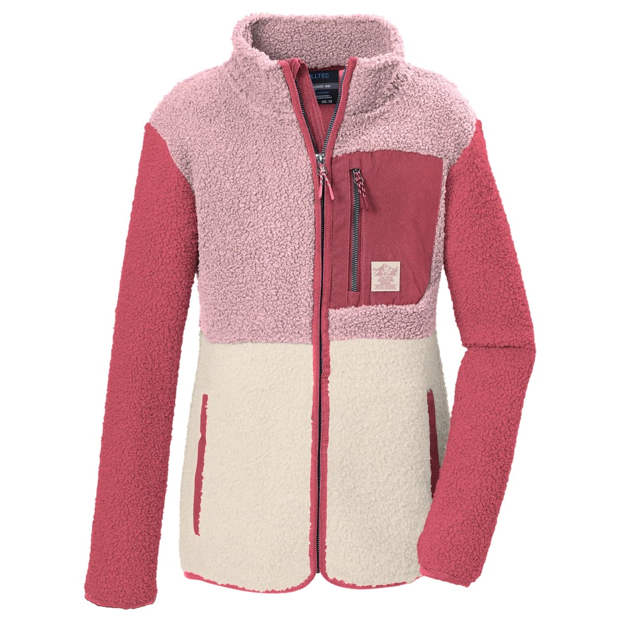 Поларено яке killtec Girl's Kow 141 Fleece Jacket - Rose