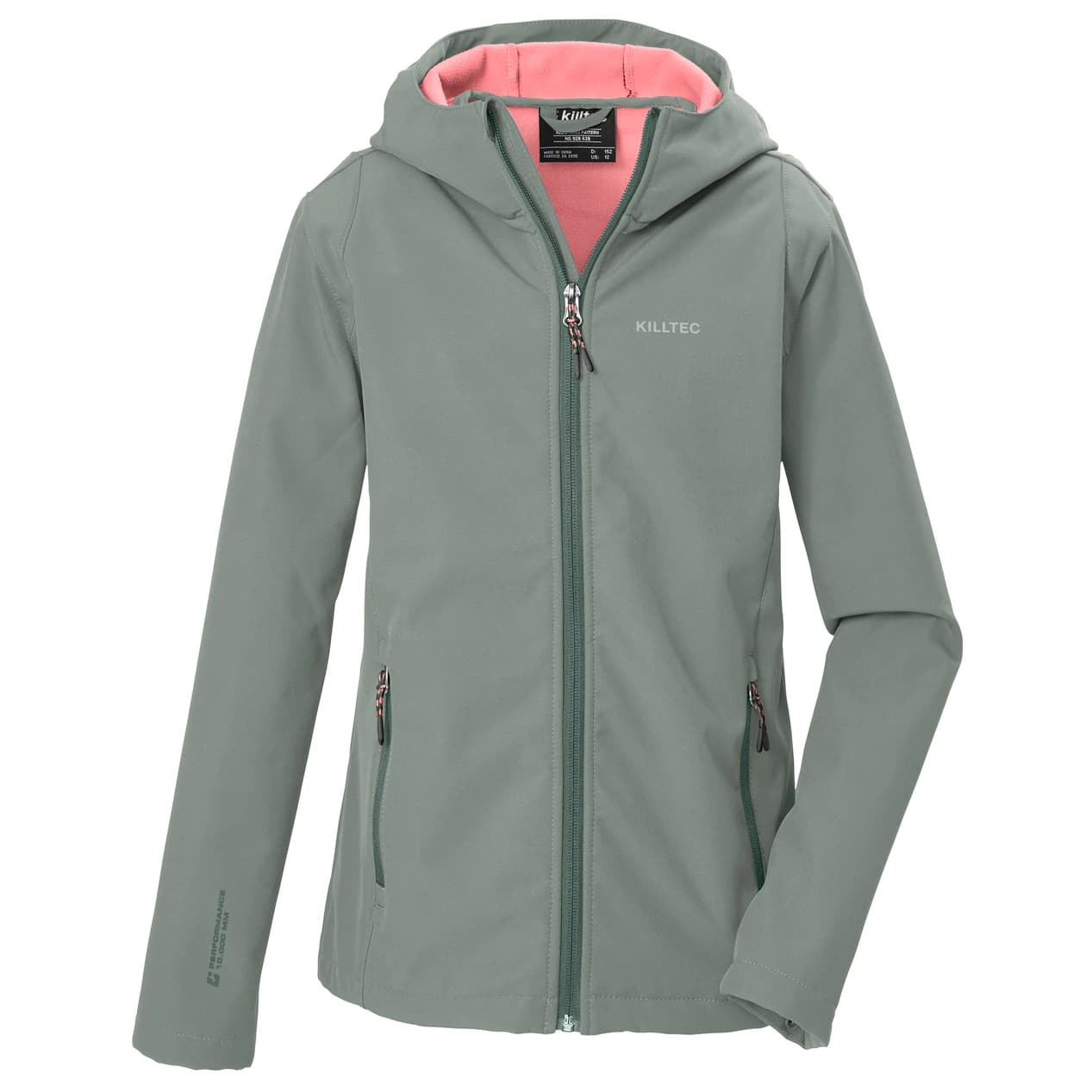 Поларено яке killtec Girl's Kow 164 Sftshll Jacket Fleece jacket - Pale Green