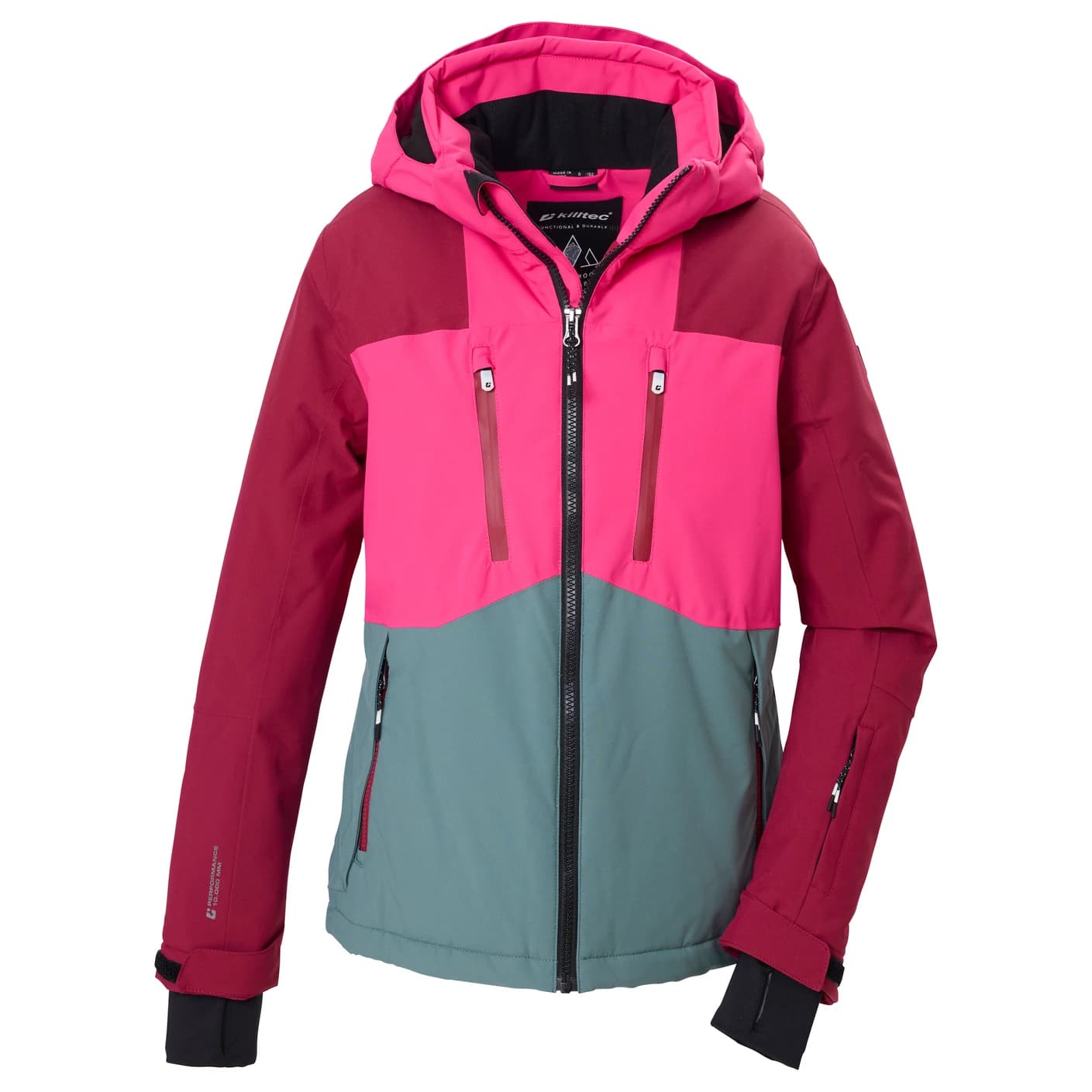 Ски яке killtec Girl's Ksw 191 Ski Jacket - Rumba Rot