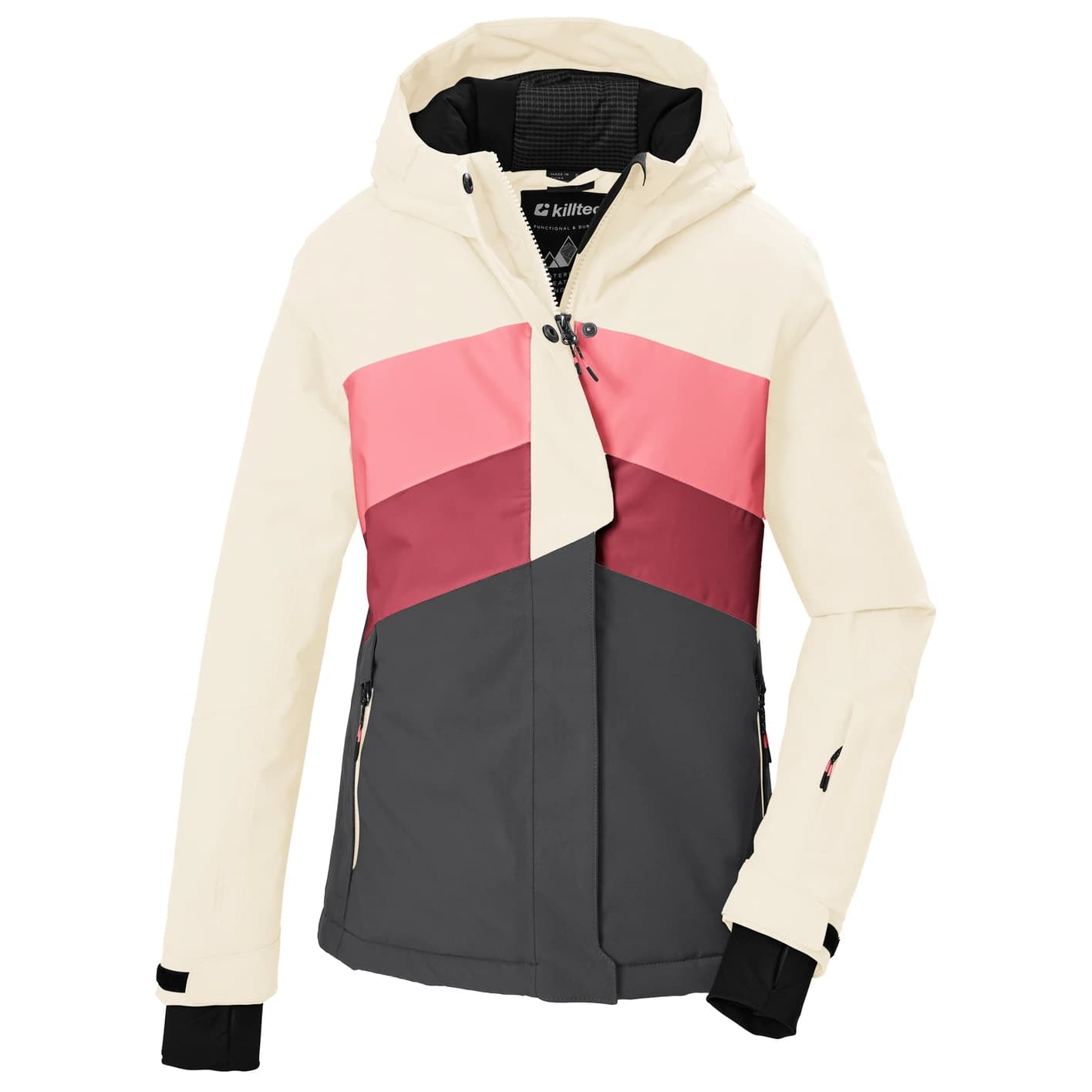 Ски яке killtec Girl's Ksw 196 Ski Jacket - Dunkel Stahl