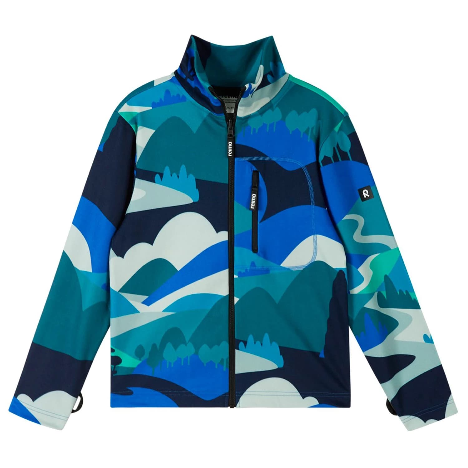 Детско поларено яке Reima Kid's Iisisti Fleece Sweater Fleece jacket - Sparkly Blue
