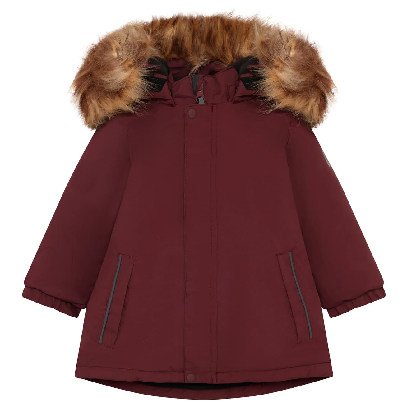 Детско зимно яке Color Kids Baby Girl's Parka with Fake Fur Winter jacket - Catawba Grape