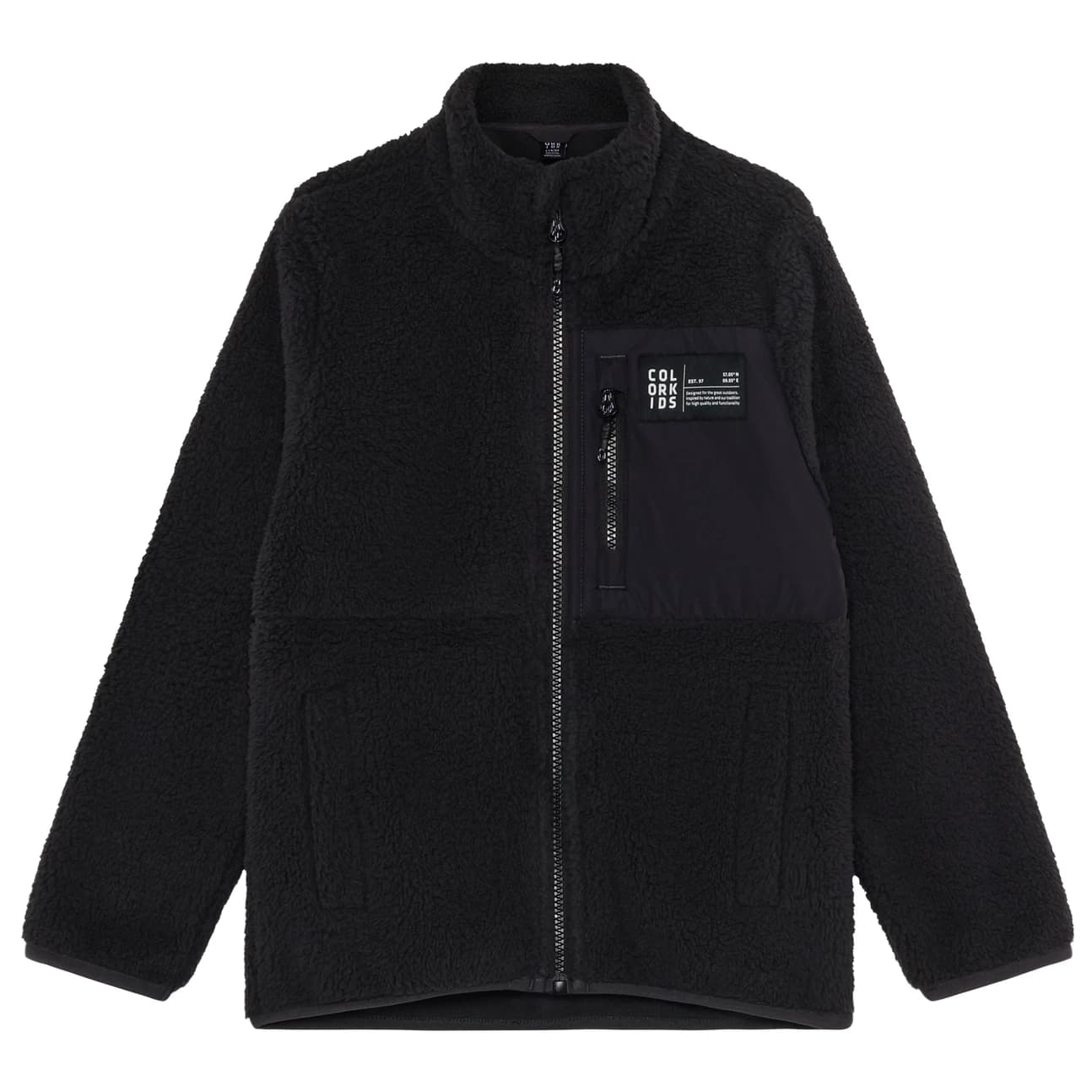 Детско поларено яке Color Kids Kid's Teddy Jacket Fleece jacket - Phantom
