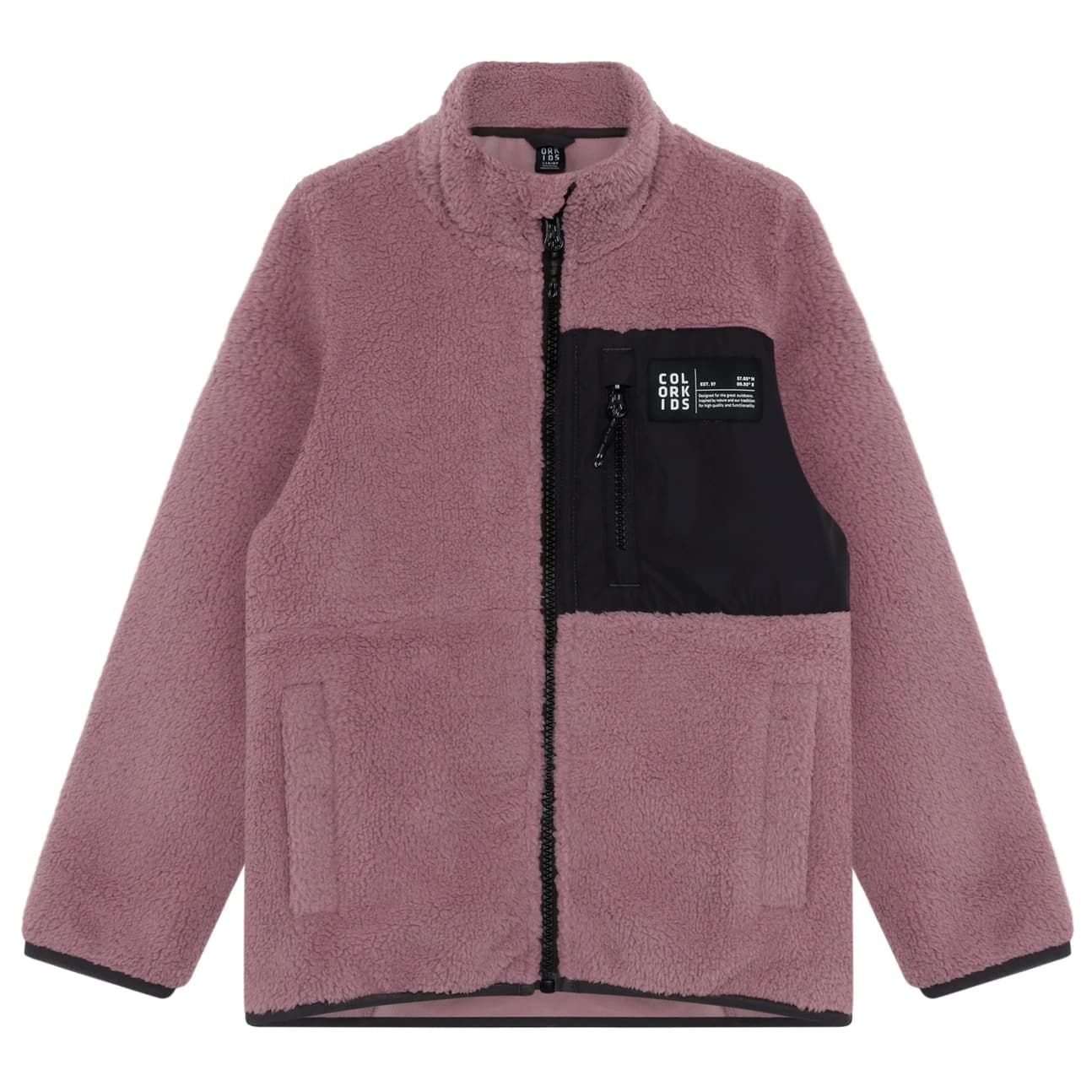 Детско поларено яке Color Kids Kid's Teddy Jacket Fleece jacket - Toadstool