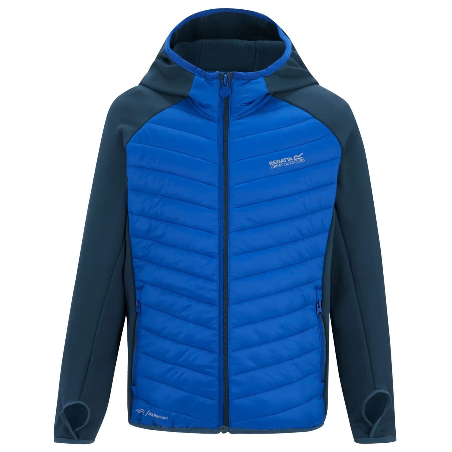Детско поларено яке Regatta Kid's Junior Andreson Hybrid Hybrid jacket - Night Sky / Olympian Blue