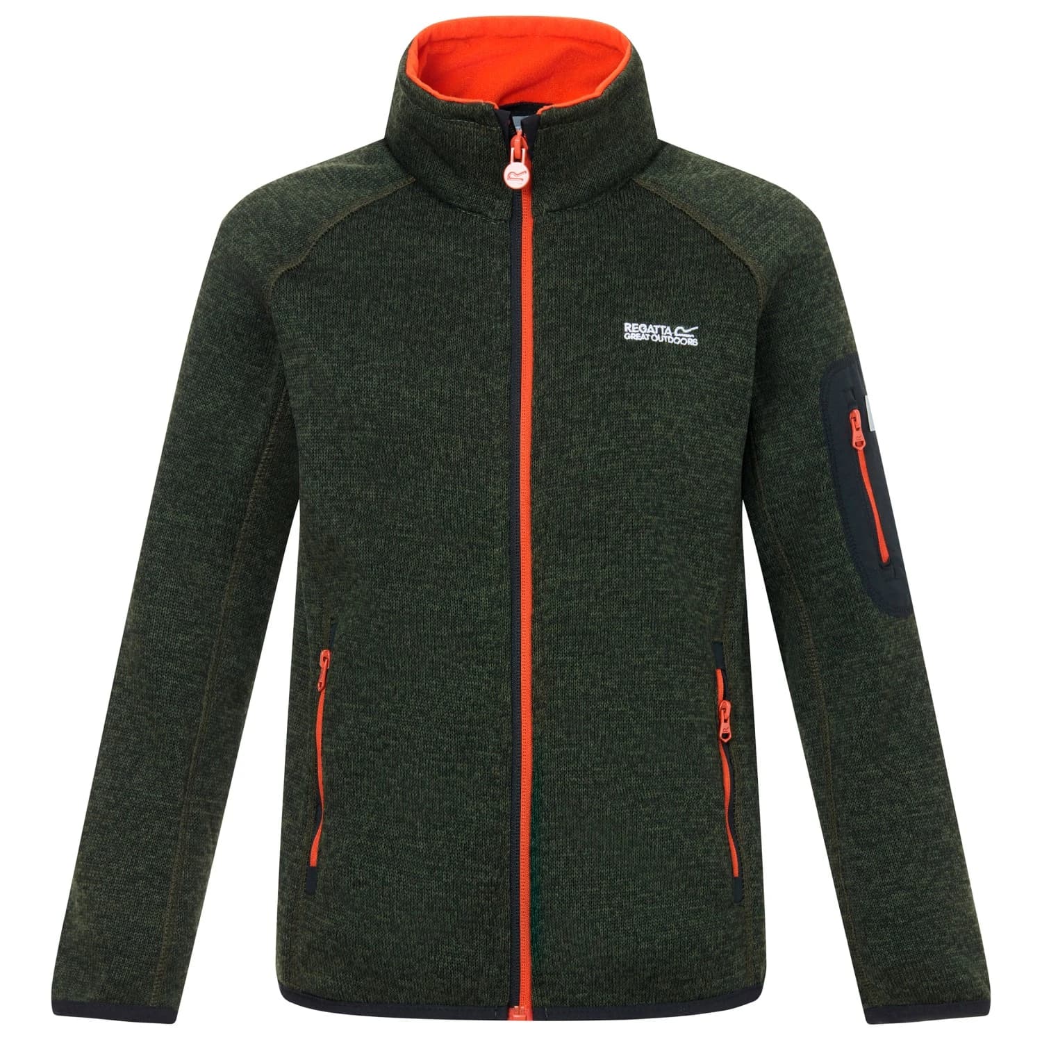 Детско поларено яке Regatta Kid's Junior Newhill Fleece jacket - Dark Khaki(Rooibos Tea)