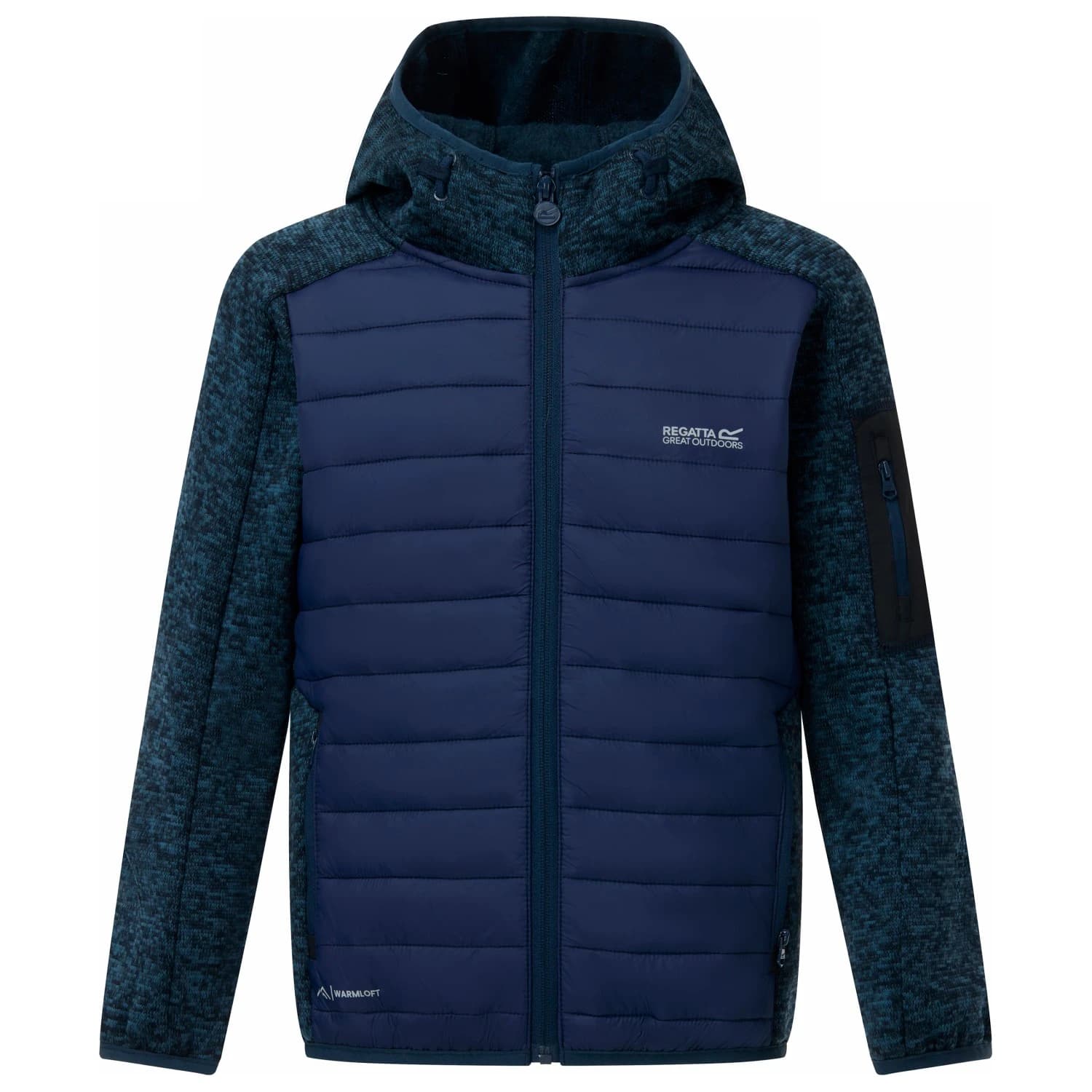 Детско поларено яке Regatta Kid's Junior Newhill Hybrid Fleece jacket - Navy