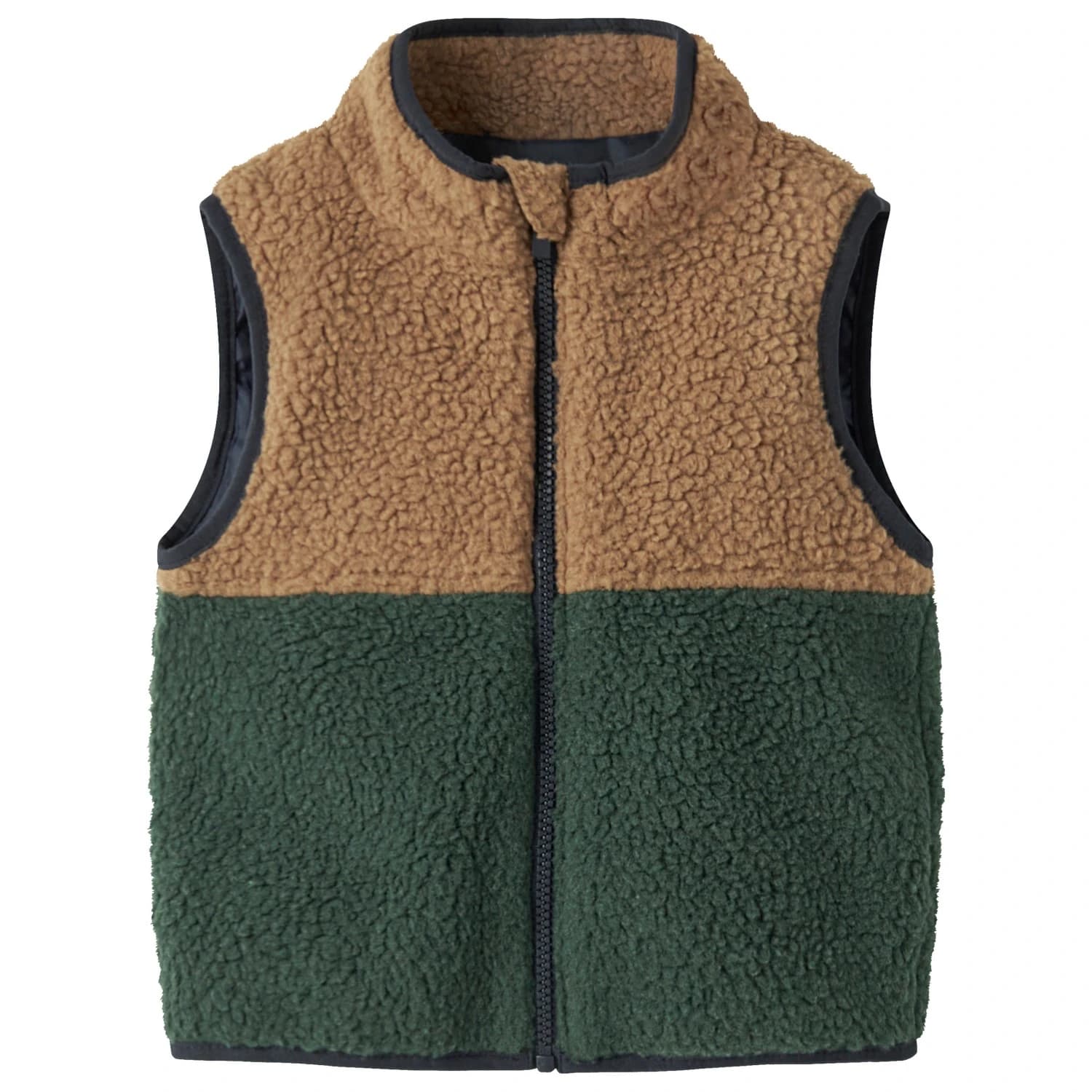 Детски поларен елек Name it Kid's Mall Teddy Vest Fleece vest - Jungle Green