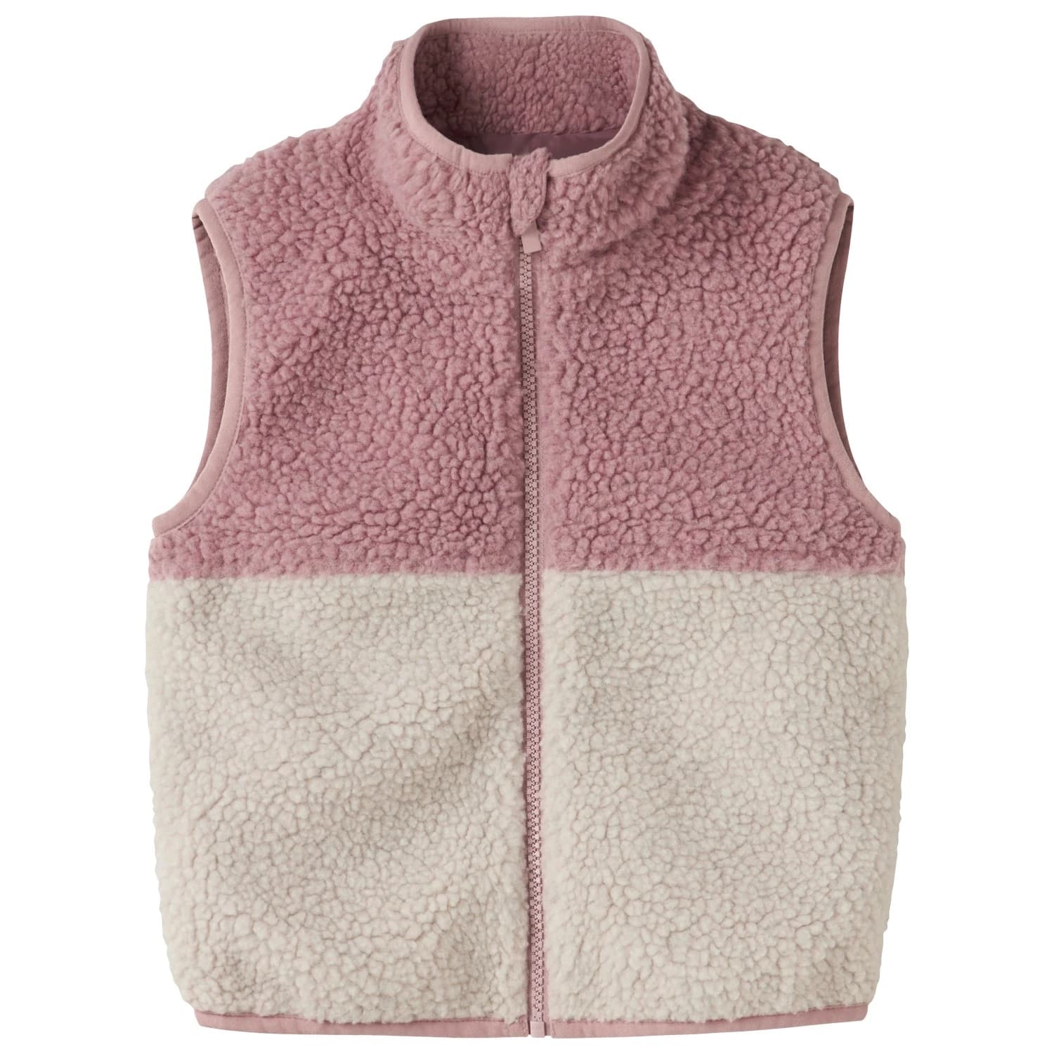 Детски поларен елек Name it Kid's Mall Teddy Vest Fleece vest - Woodrose
