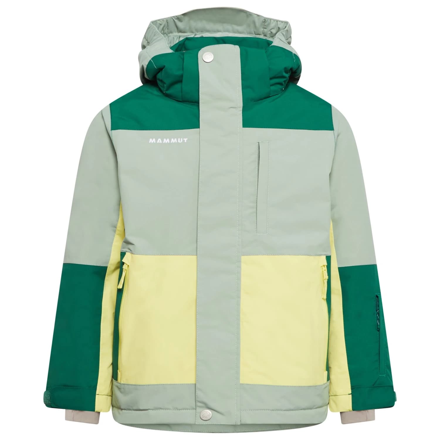 Детско ски яке Mammut Kid's Stoney HS Thermo Hooded Jacket Ski jacket - Selva / Willow