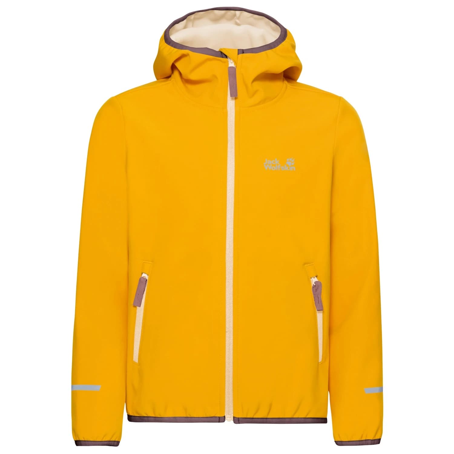 Детско софтшел яке Jack Wolfskin Kid's Fourwinds Jacket Softshell jacket - Burly Yellow JW