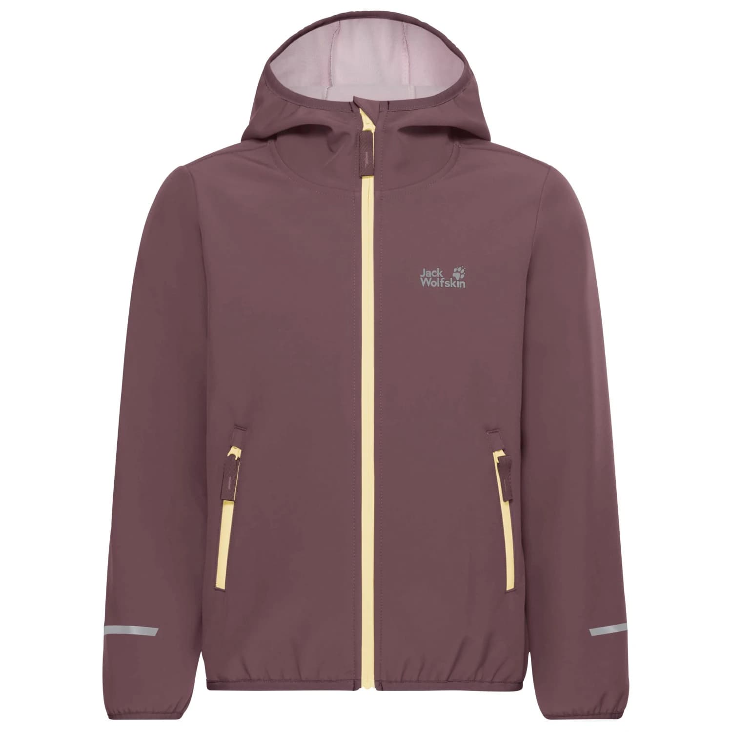 Детско софтшел яке Jack Wolfskin Kid's Fourwinds Jacket Softshell jacket - Sheer Plum