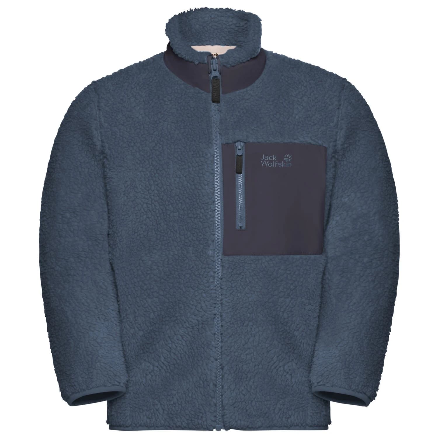 Детско поларено яке Jack Wolfskin Kid's Ice Curl Jacket Fleece jacket - Midnight Sky