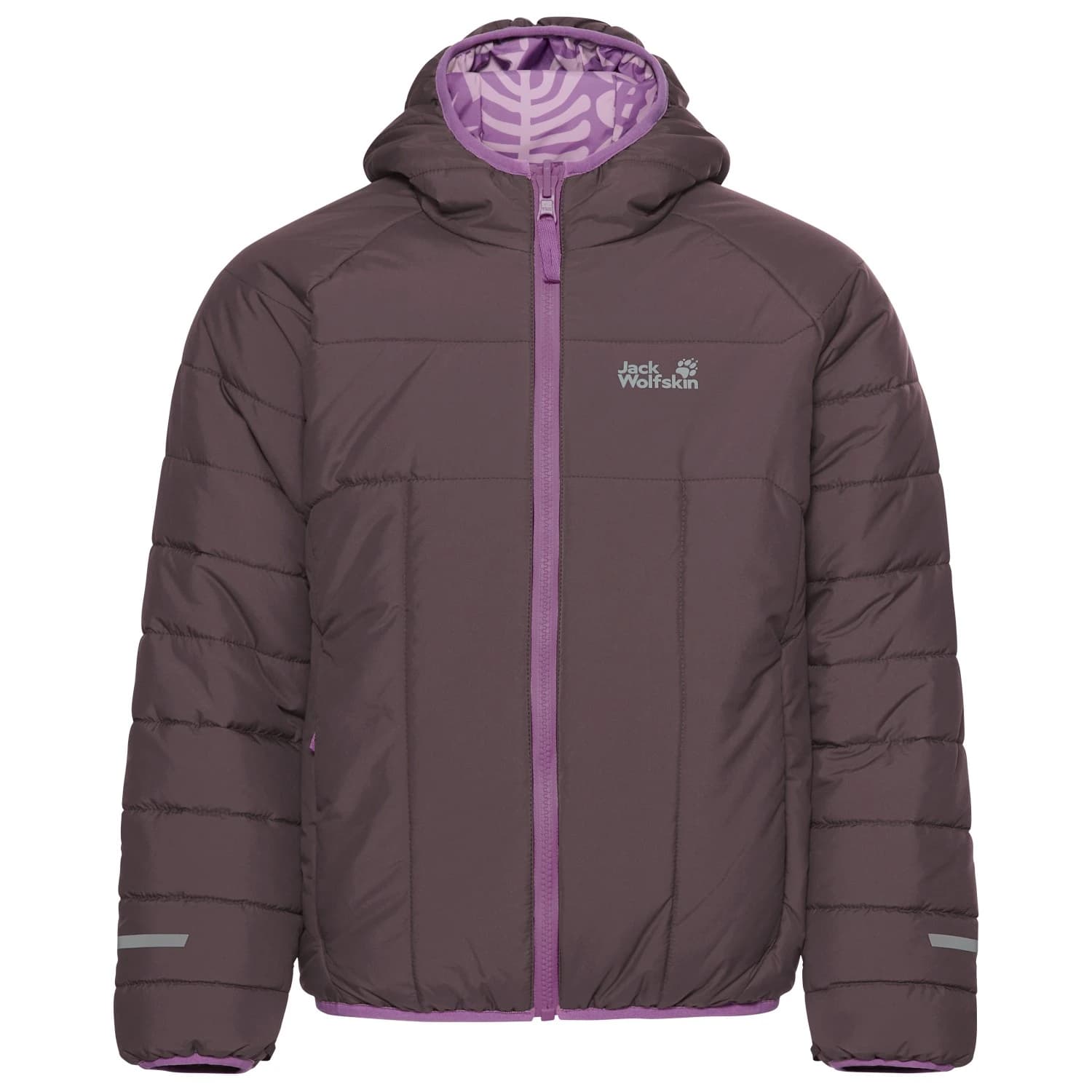 Детско синтетично яке Jack Wolfskin Kid's Zenon Twist Hooded Synthetic jacket - Sheer Plum