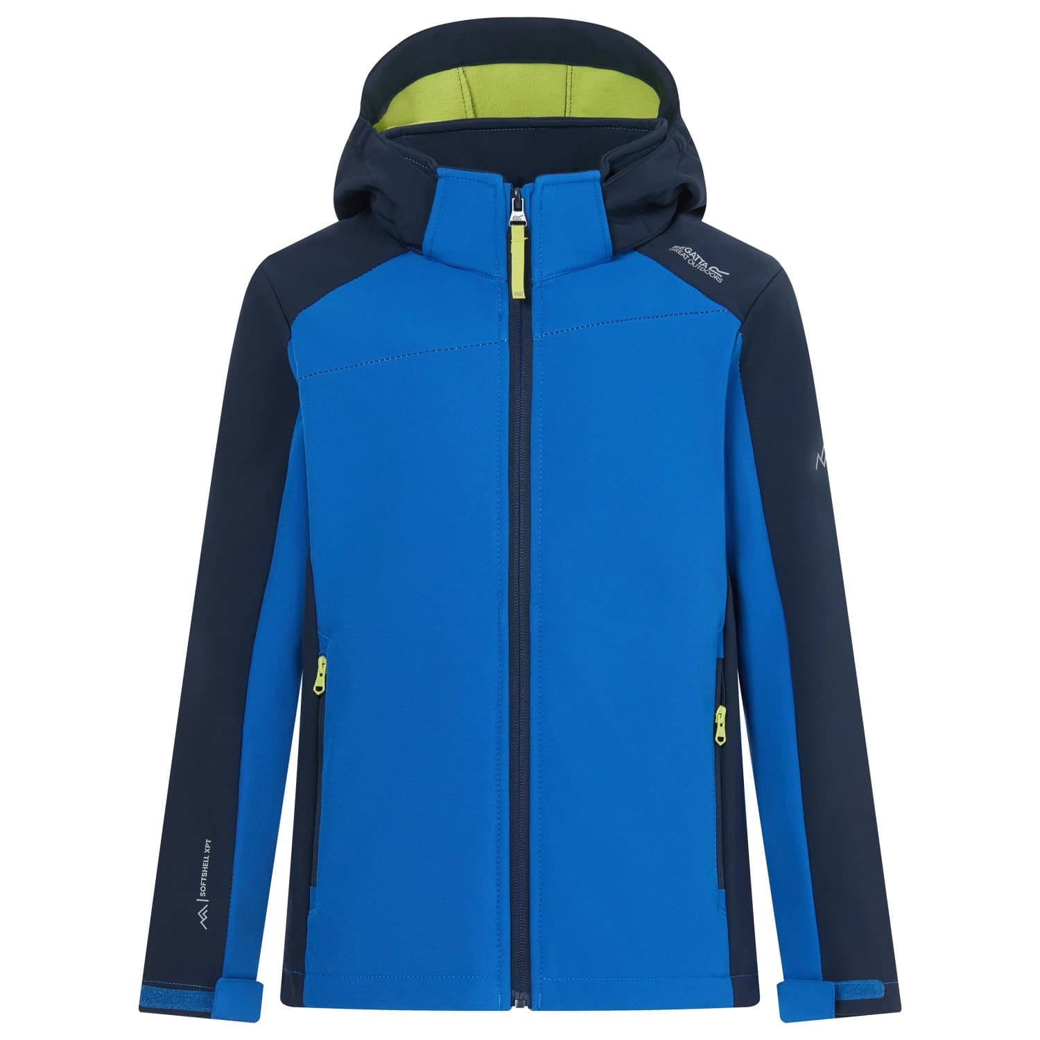 Софтшел яке Regatta Haydenbury Softshell jacket - Navy / Olympian Blue / Wild Lime