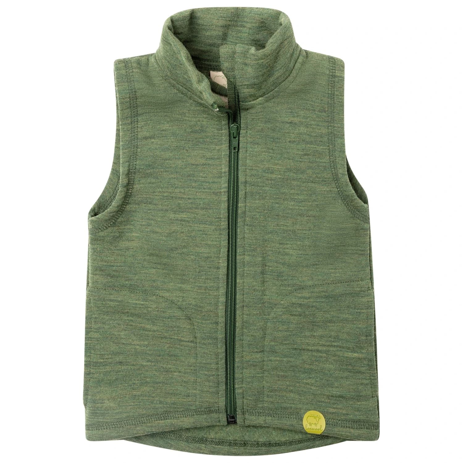 Детски вълнен елек Engel Kid's Weste Merino vest - Thymian Melange