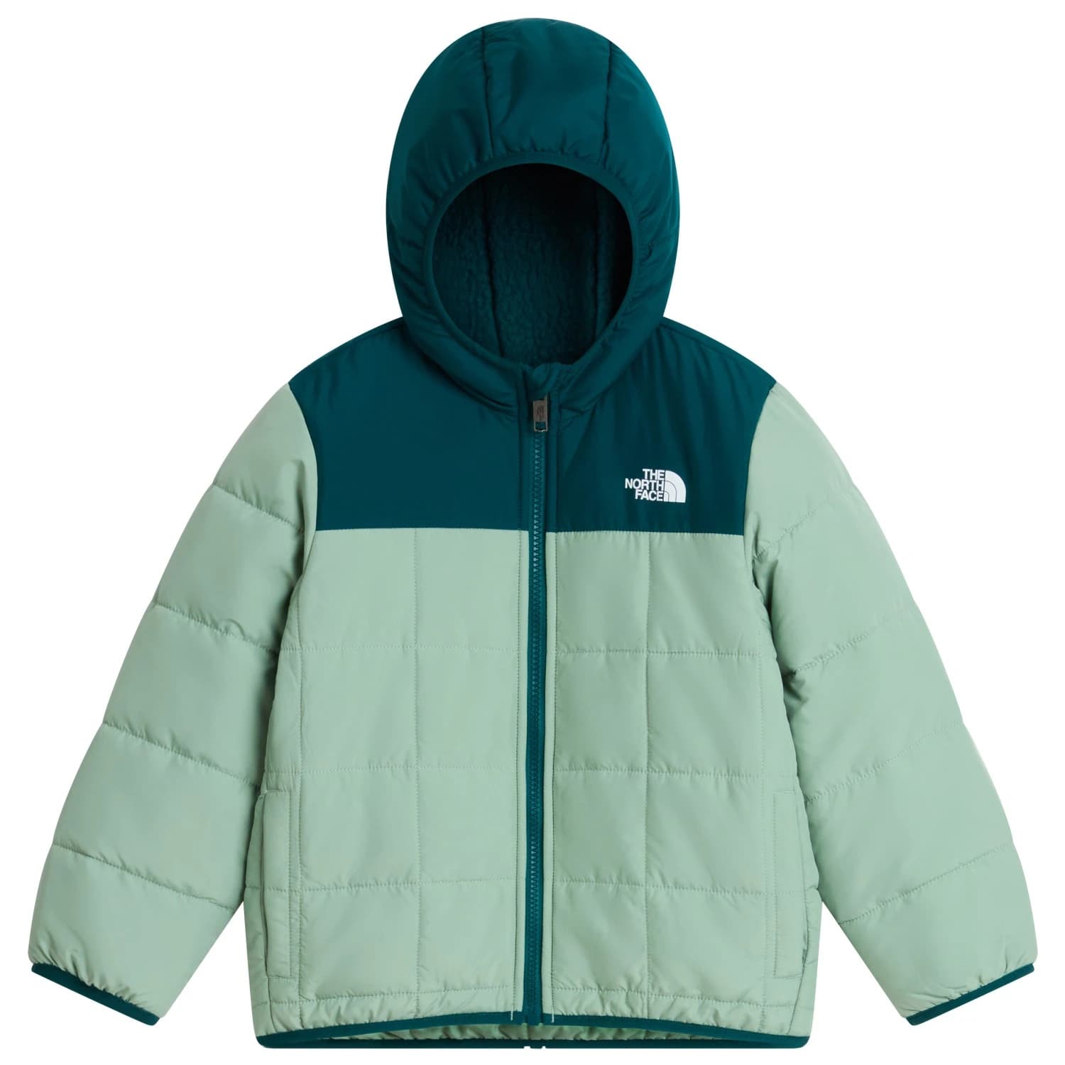 Синтетично яке The North Face Boy's Reversible Shasta FZ Hooded Jacket Synthetic jacket - Slate Moss / Pacific Teal