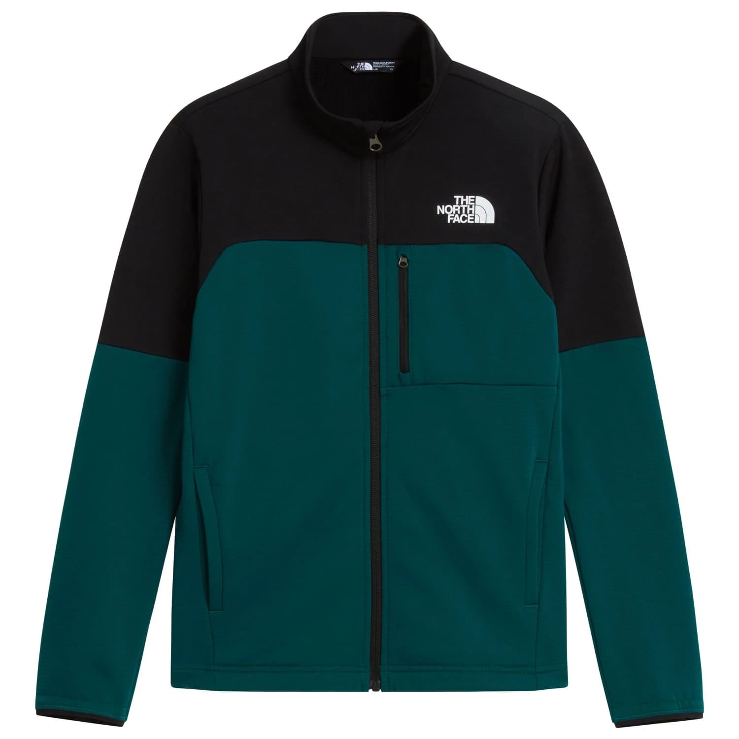 Детско поларено яке The North Face Kid's Teen Hike Midlayer Full Zip Fleece jacket - Pacific Teal / TNF Black