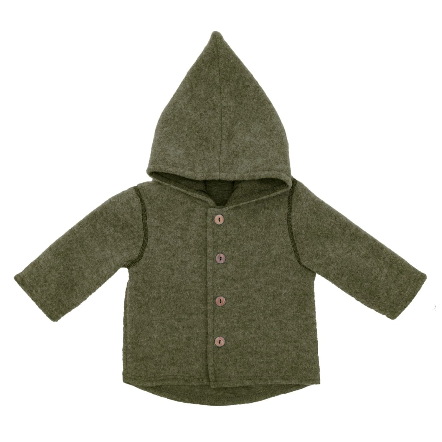 Вълнено яке maximo Baby's Jersey Fleece Jacke m. Kapuze Casual jacket - Khaki Melange