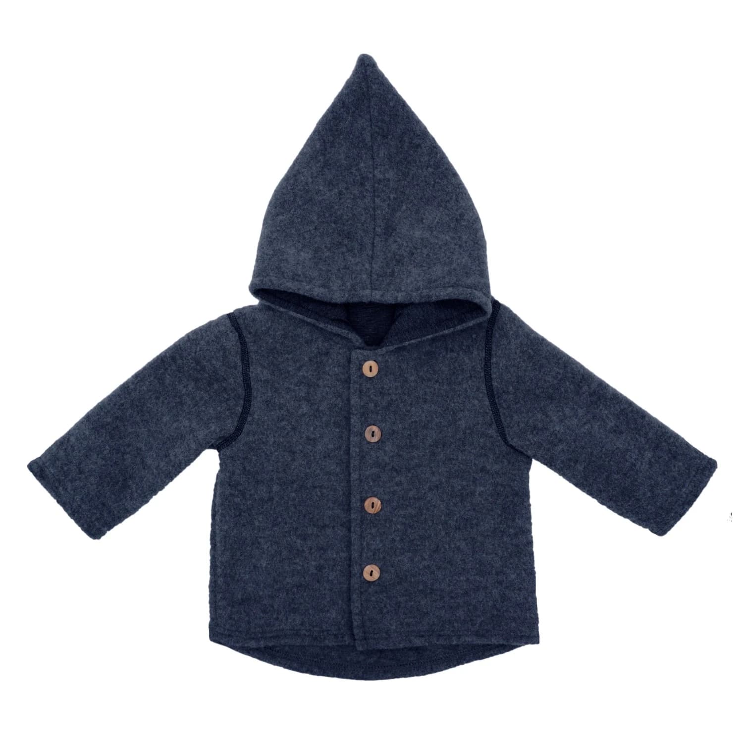 Вълнено яке maximo Baby's Jersey Fleece Jacke m. Kapuze Casual jacket - Navy Melange