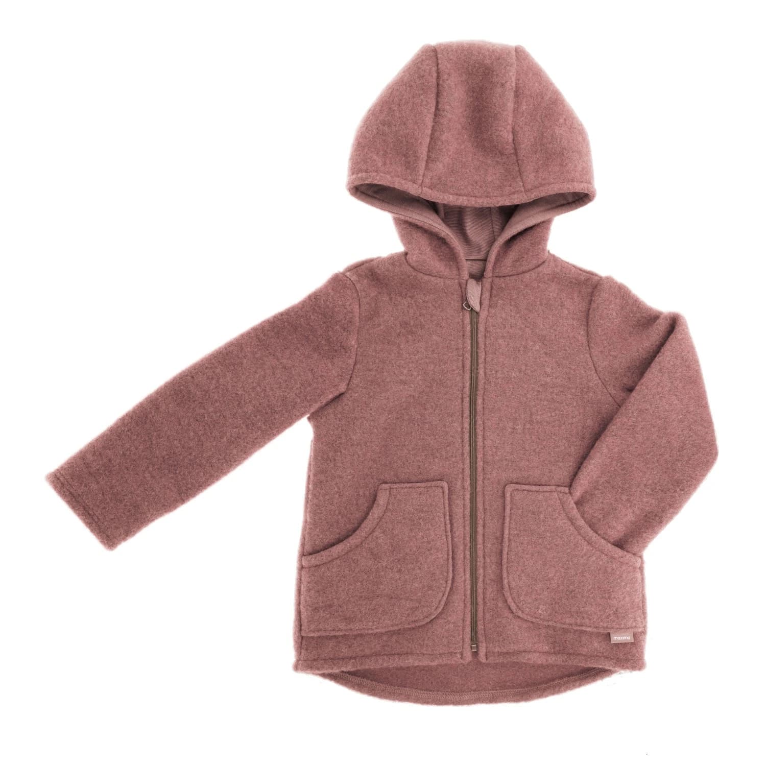 Детско вълнено яке maximo Kid's Jersey Fleece Jacke m. Kapuze Casual jacket - Heather Rose Melange