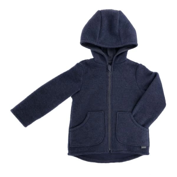 Детско вълнено яке maximo Kid's Jersey Fleece Jacke m. Kapuze Casual jacket - Navy Melange