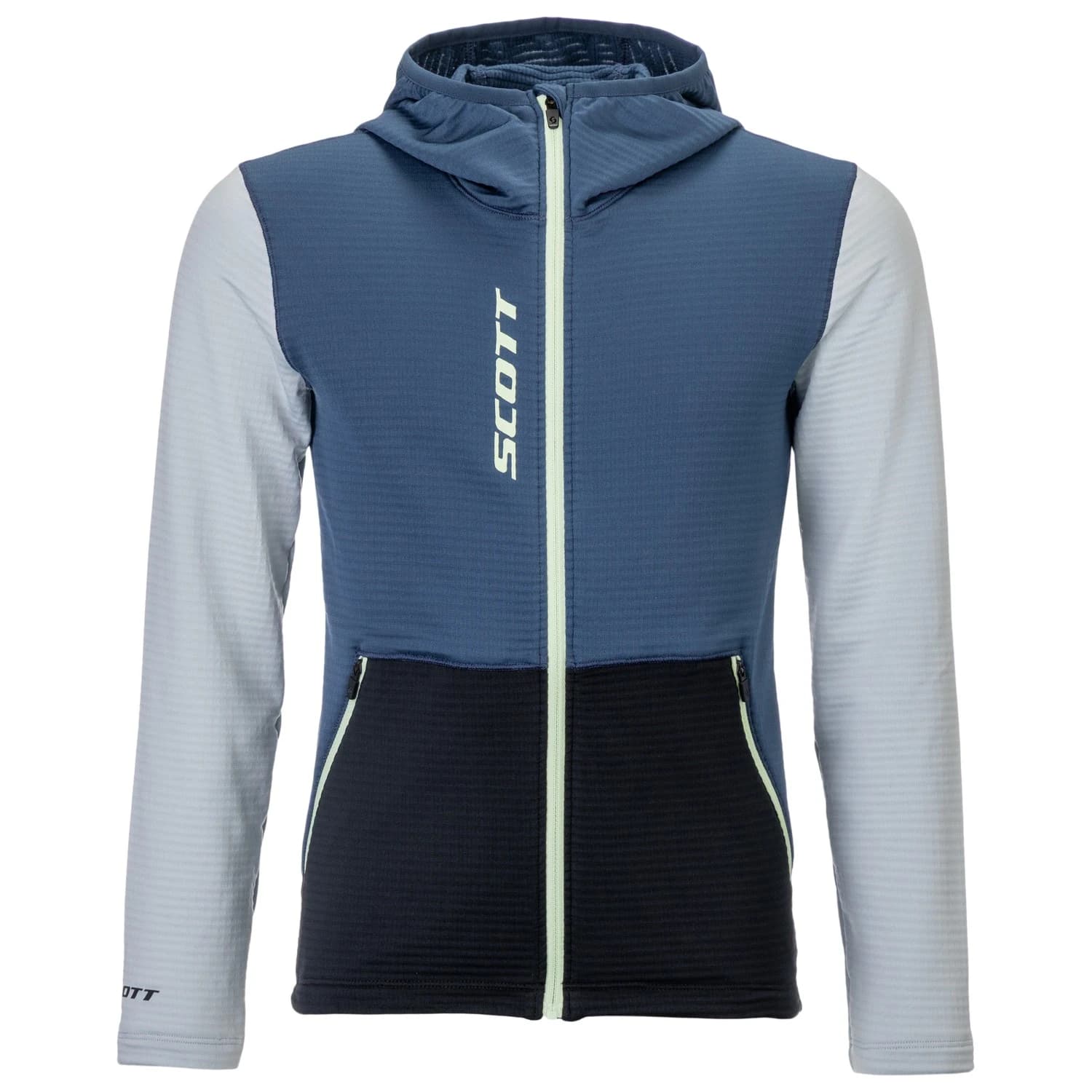 Детско поларено яке Scott Kid's Hoody Defined Light Fleece jacket - Dusk Blue / Mist Blue