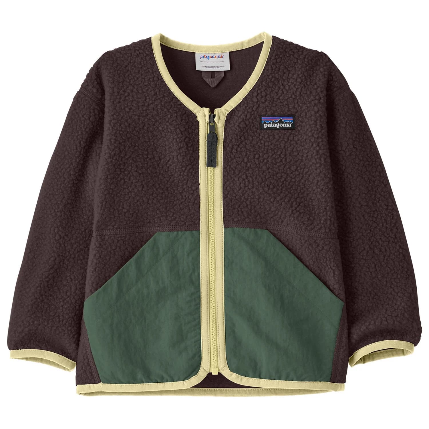 Поларено яке Patagonia Baby's Shearling Jacket Fleece jacket - Den Brown