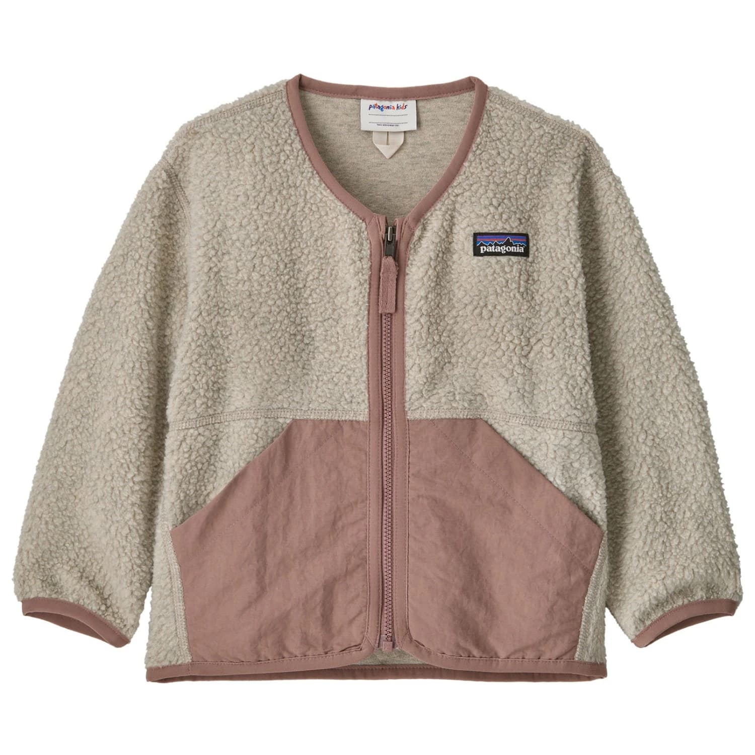 Поларено яке Patagonia Baby's Shearling Jacket Fleece jacket - Natural