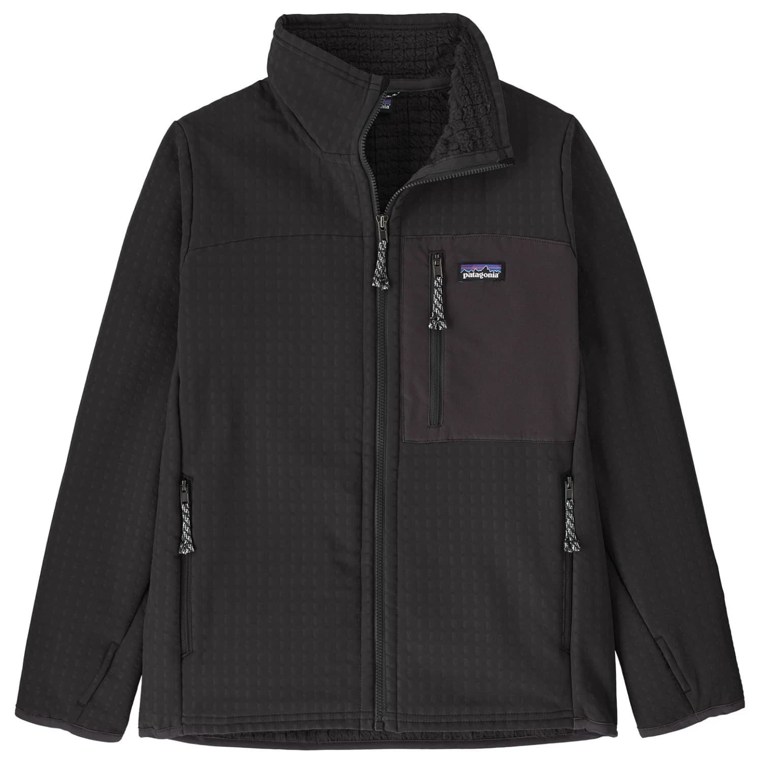 Детско поларено яке Patagonia Kid's R2 Techface Jacket Fleece jacket - Black