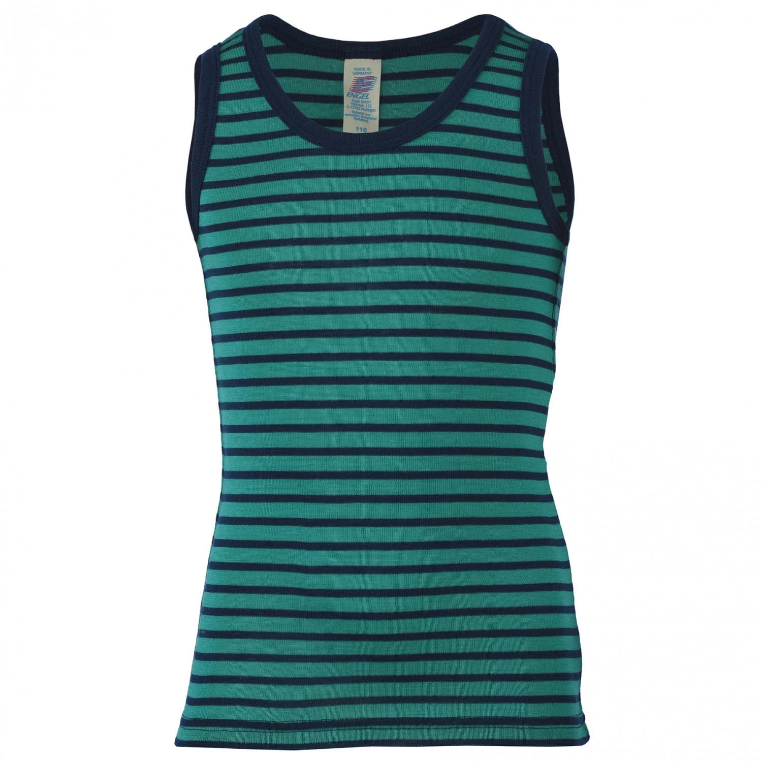 Детско копринено термобельо Engel Kids' Tank Top Merino base layer - Eisvogel / Marine