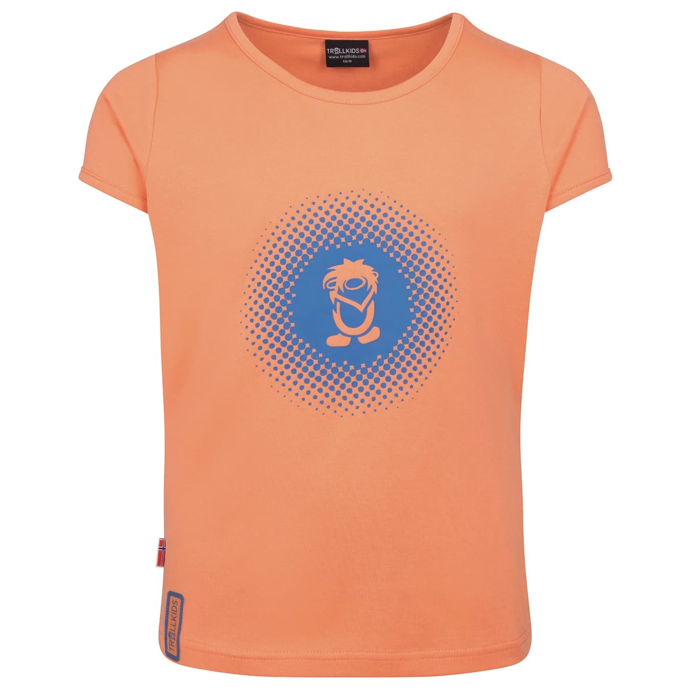 Детска тениска Trollkids Girls Logo T T-shirt - Coral Haze