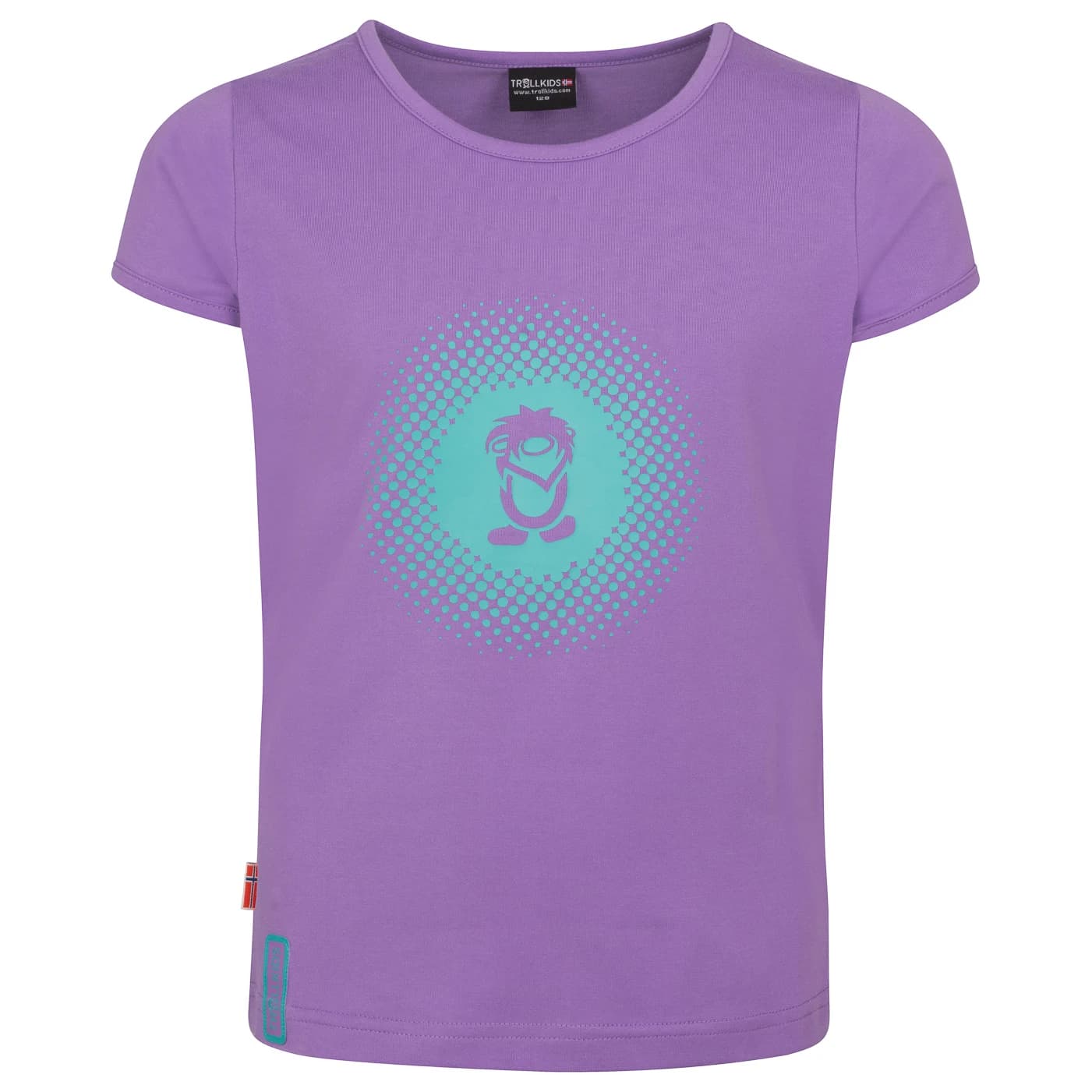 Детска тениска Trollkids Girls Logo T T-shirt - Violet Sorbet