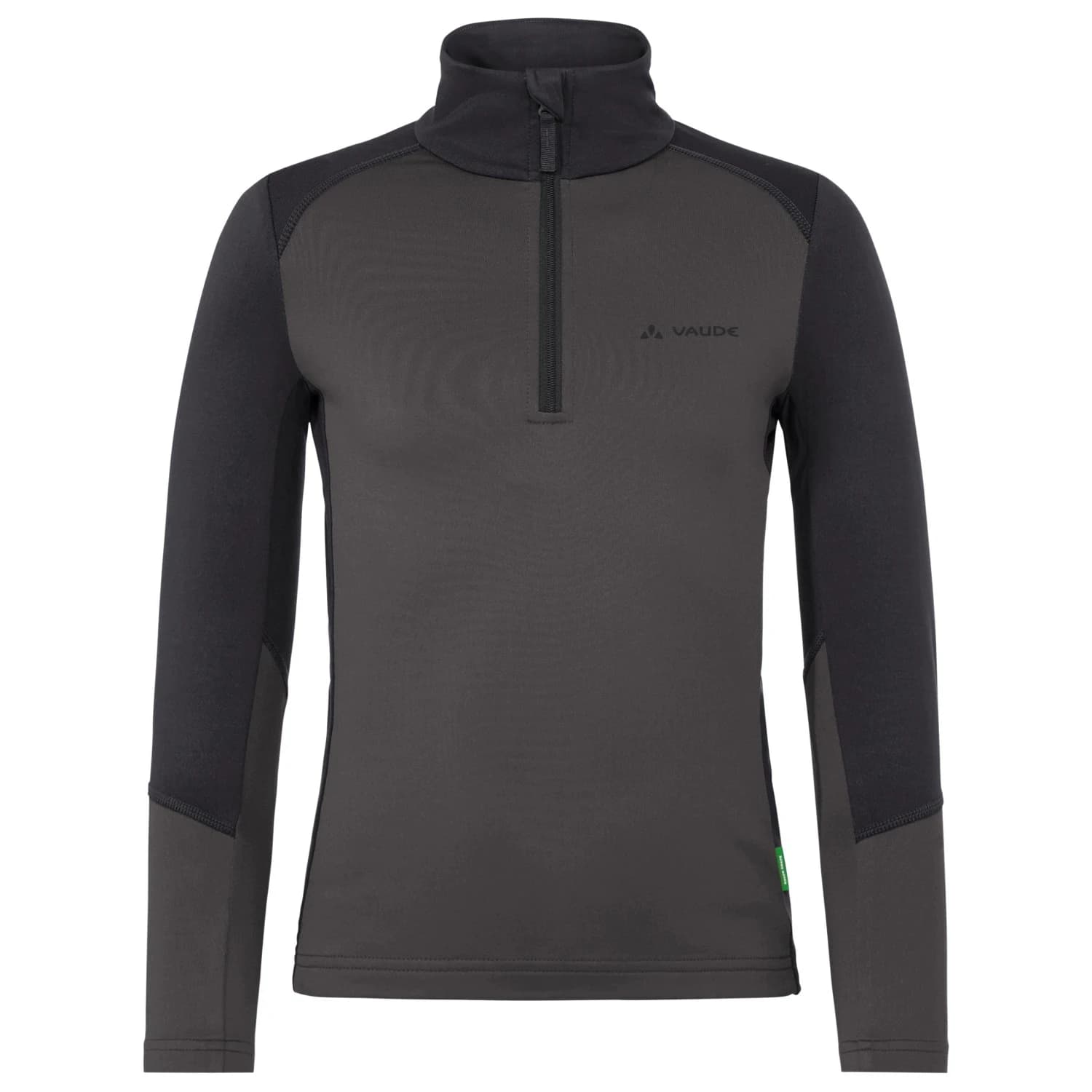 Детски поларен пуловер Vaude Kid's Livigno Halfzip Fleece jumper - Graphite