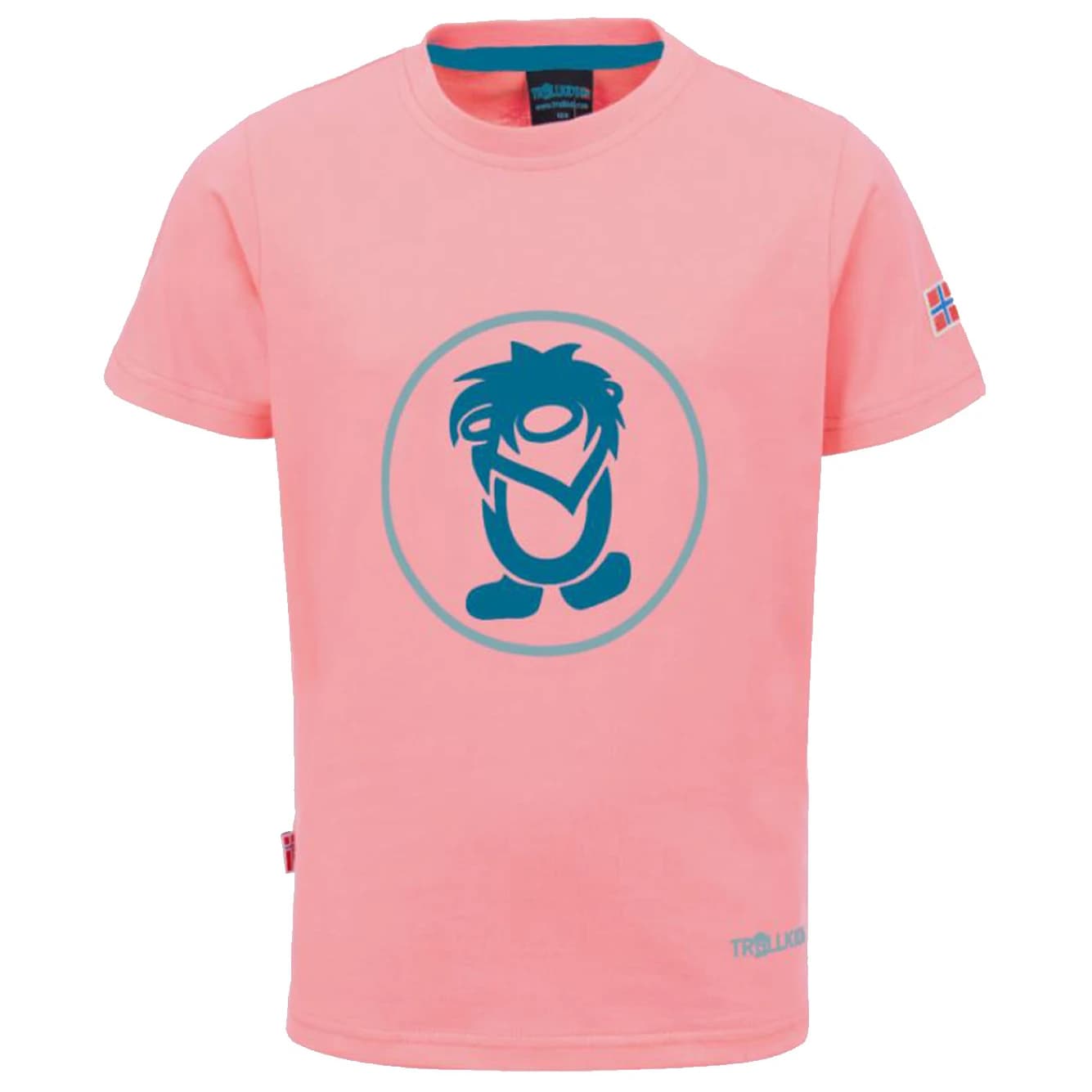 Детска тениска Trollkids Kid's Troll T T-shirt - Peony Rose / Harbor Blue