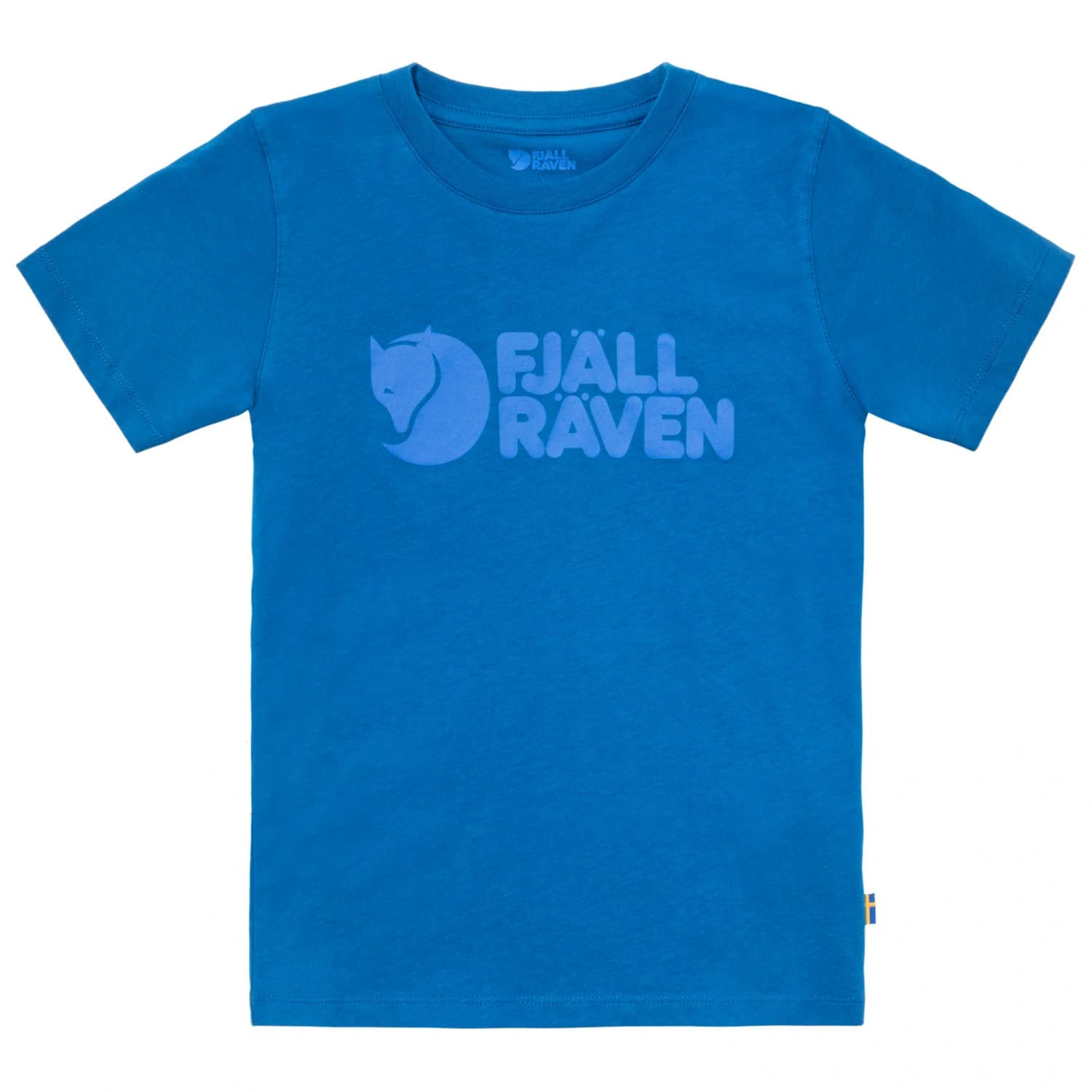 Детска тениска Fjällräven Kid's Fjällräven Logo T-Shirt - Alpine Blue